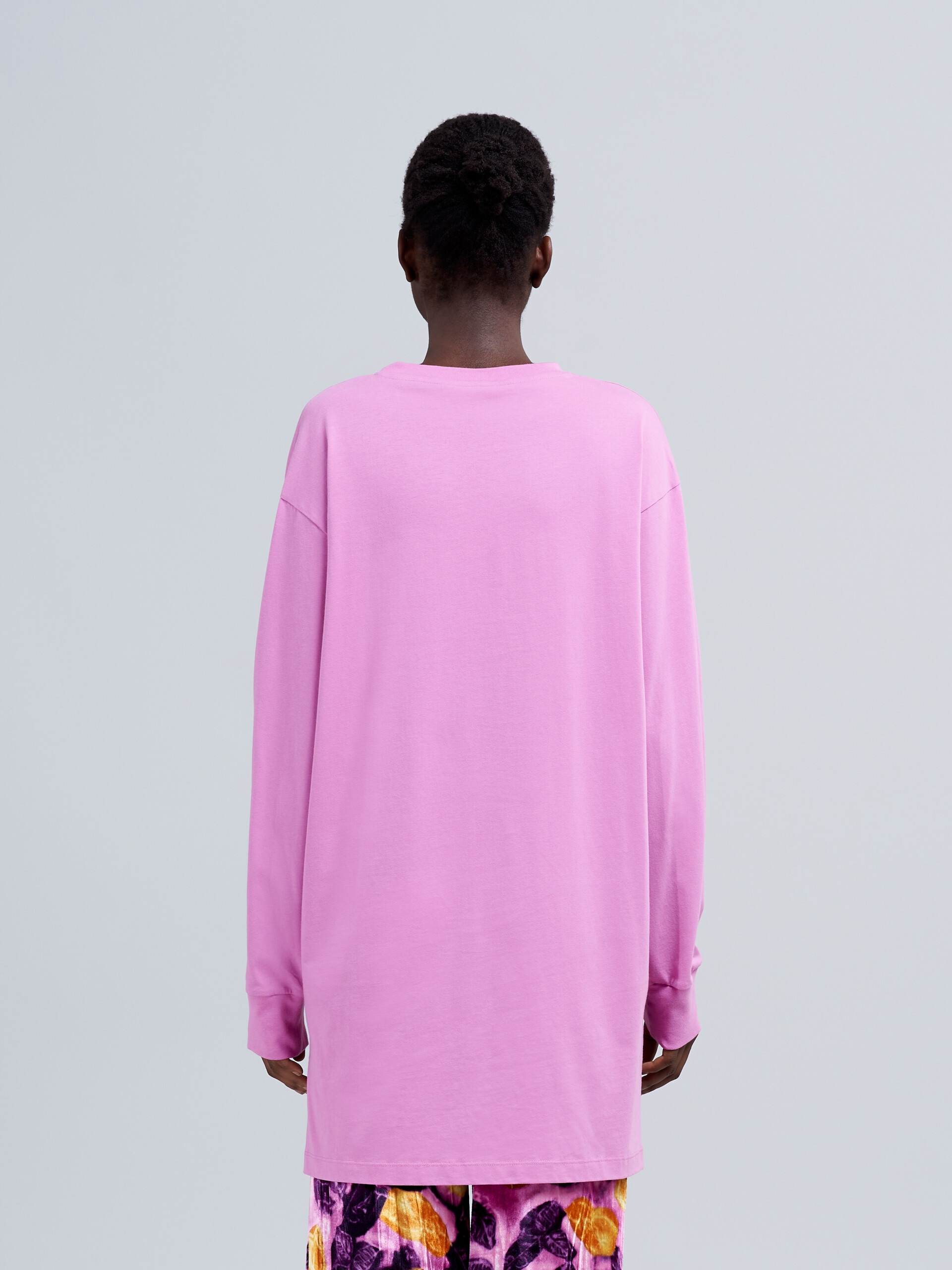 PINK LOGO PRINT BIO JERSEY T-SHIRT - 3