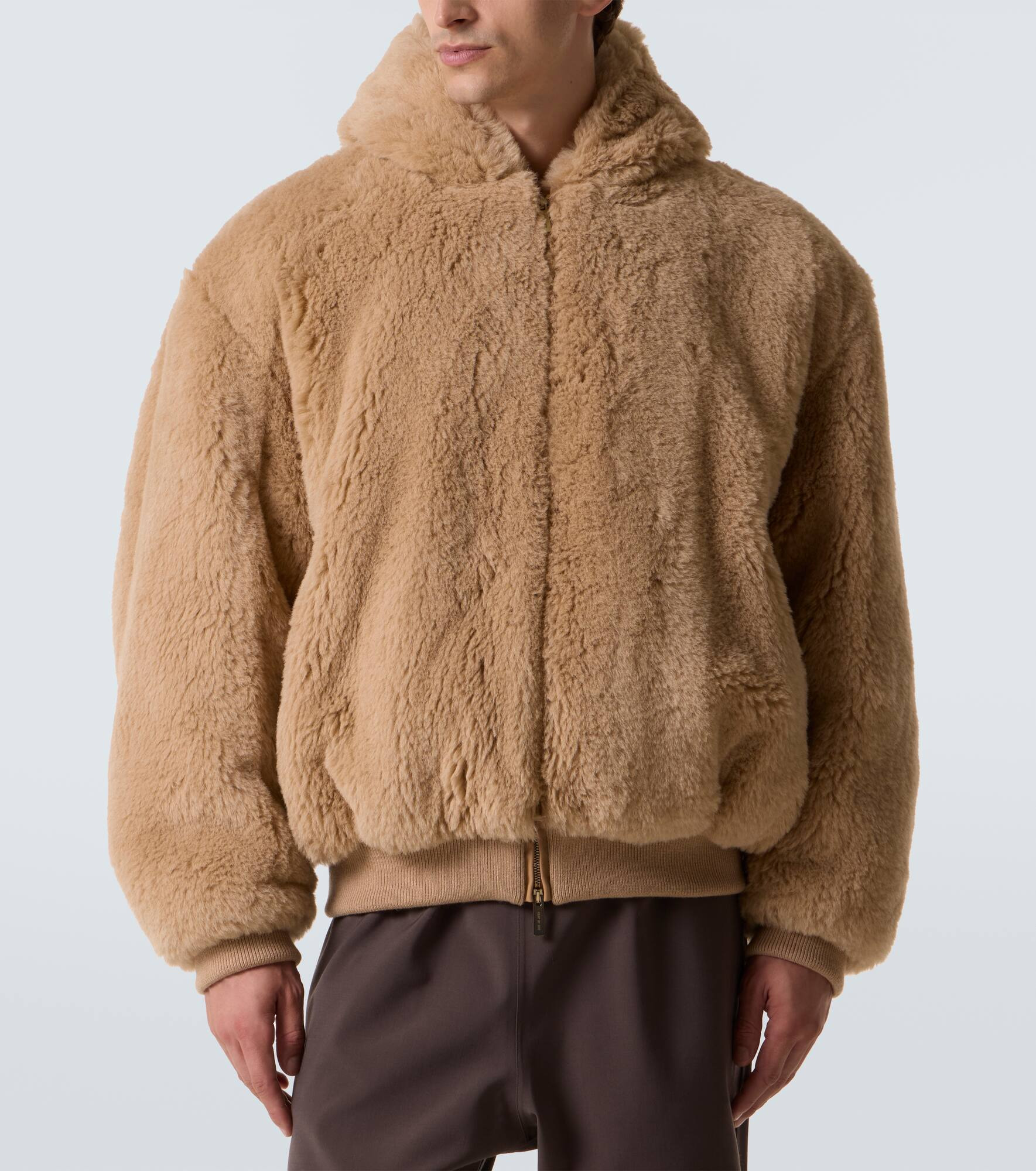 Alpaca and cotton jacket - 3