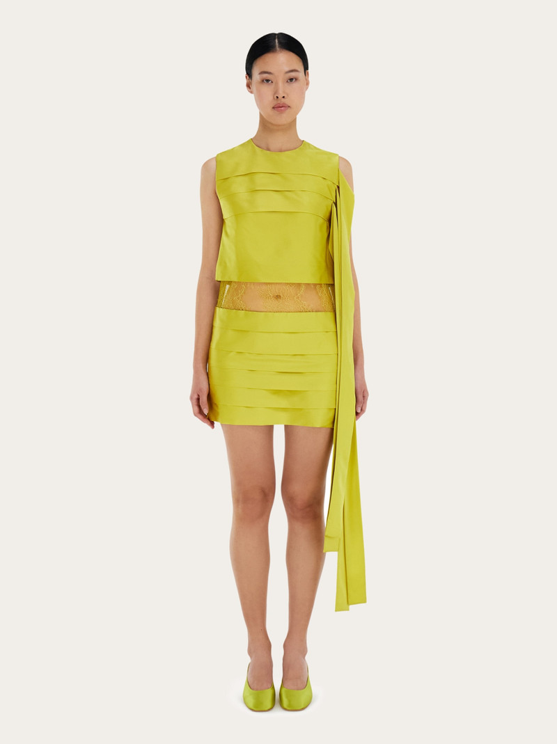 FERRAGAMO Mini dress with lace detail outlook