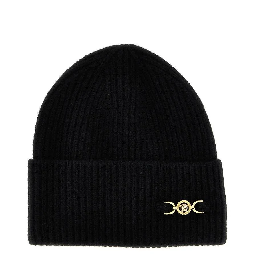 Versace Medusa 95 Medallion Knit Beanie - 1