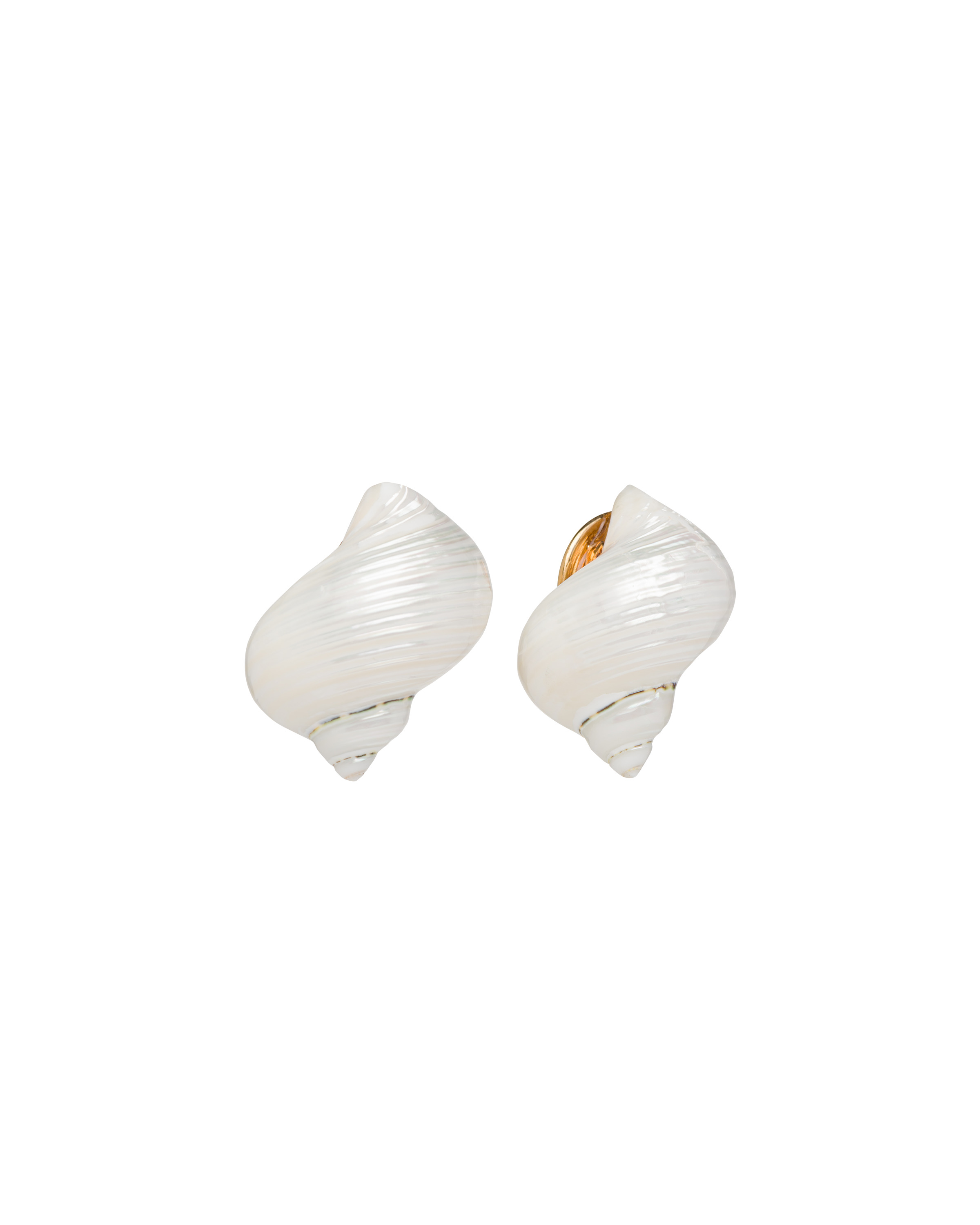Silver earrings with shells - 3