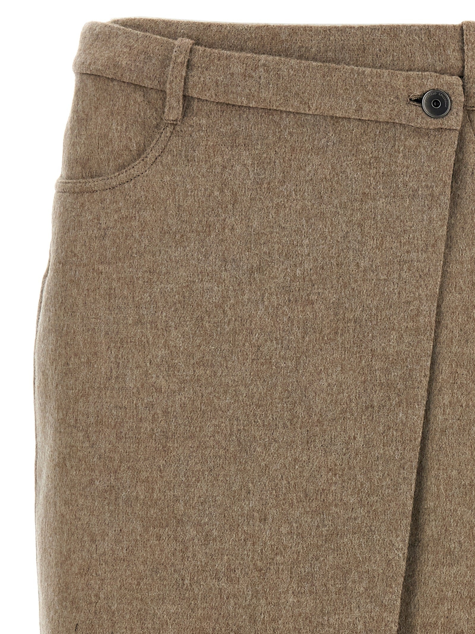 Wrapped Skirts Beige - 3