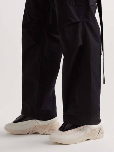 Raf Simons Antei Shell and PVC-Trimmed Leather Sneakers outlook