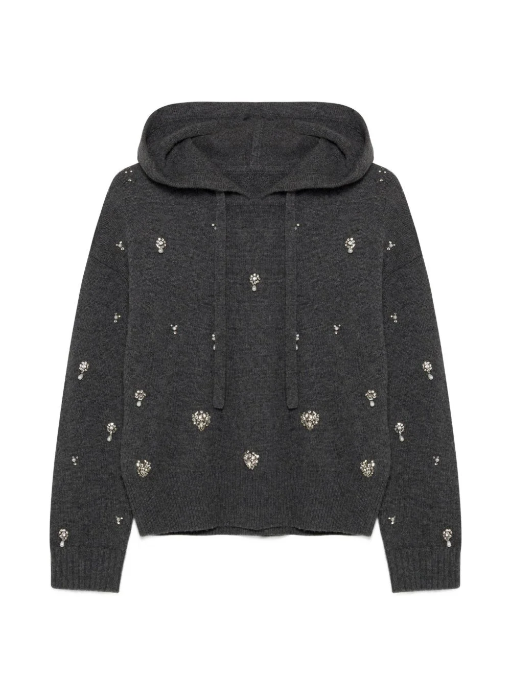 embellished hoodie - 1