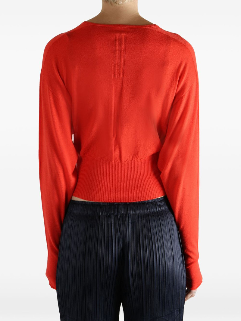 V-neck ribbed sweater 4