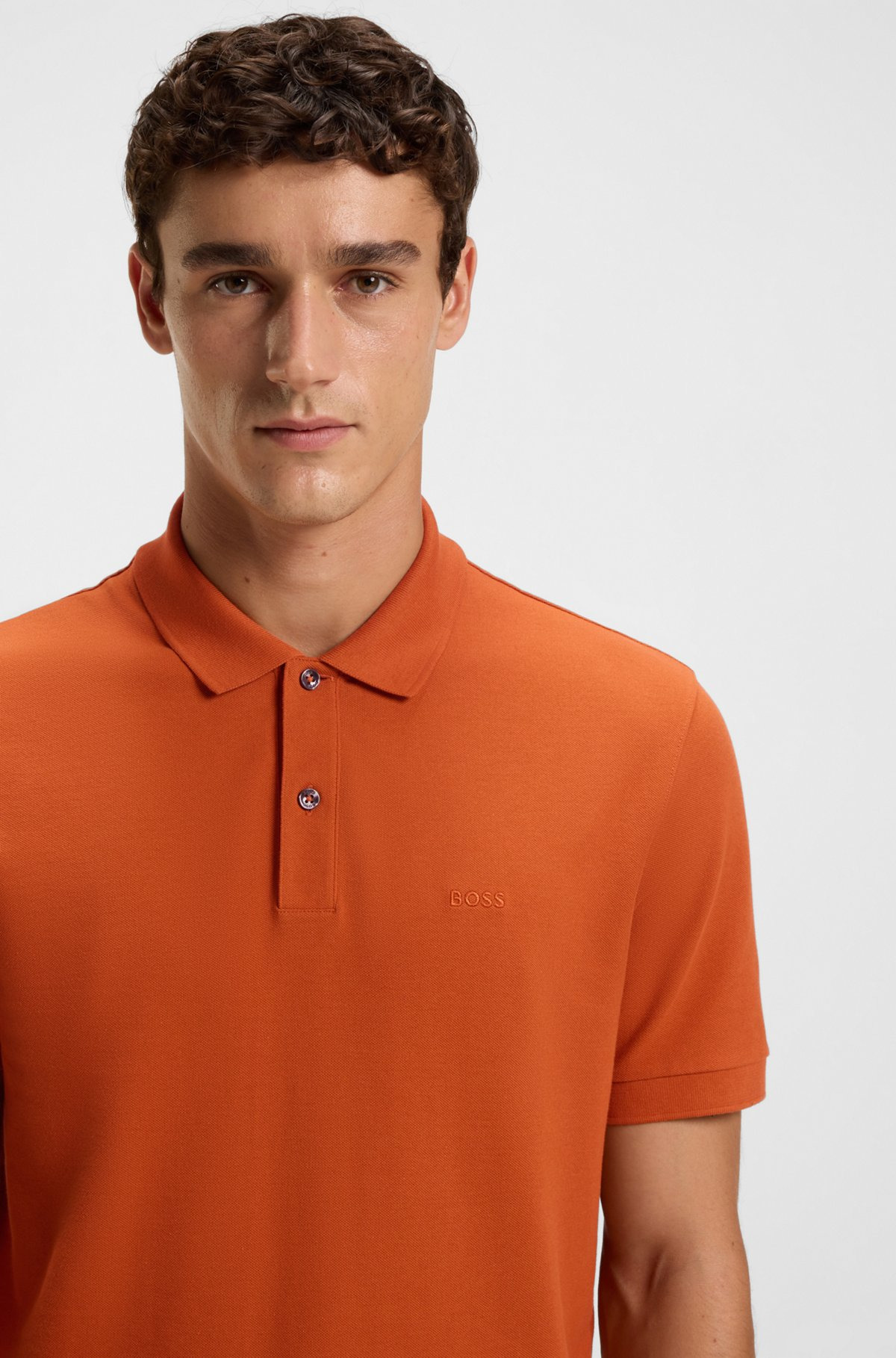 PALLAS POLO SHIRT IN COTTON PIQUÉ WITH LOGO DETAILS - 3