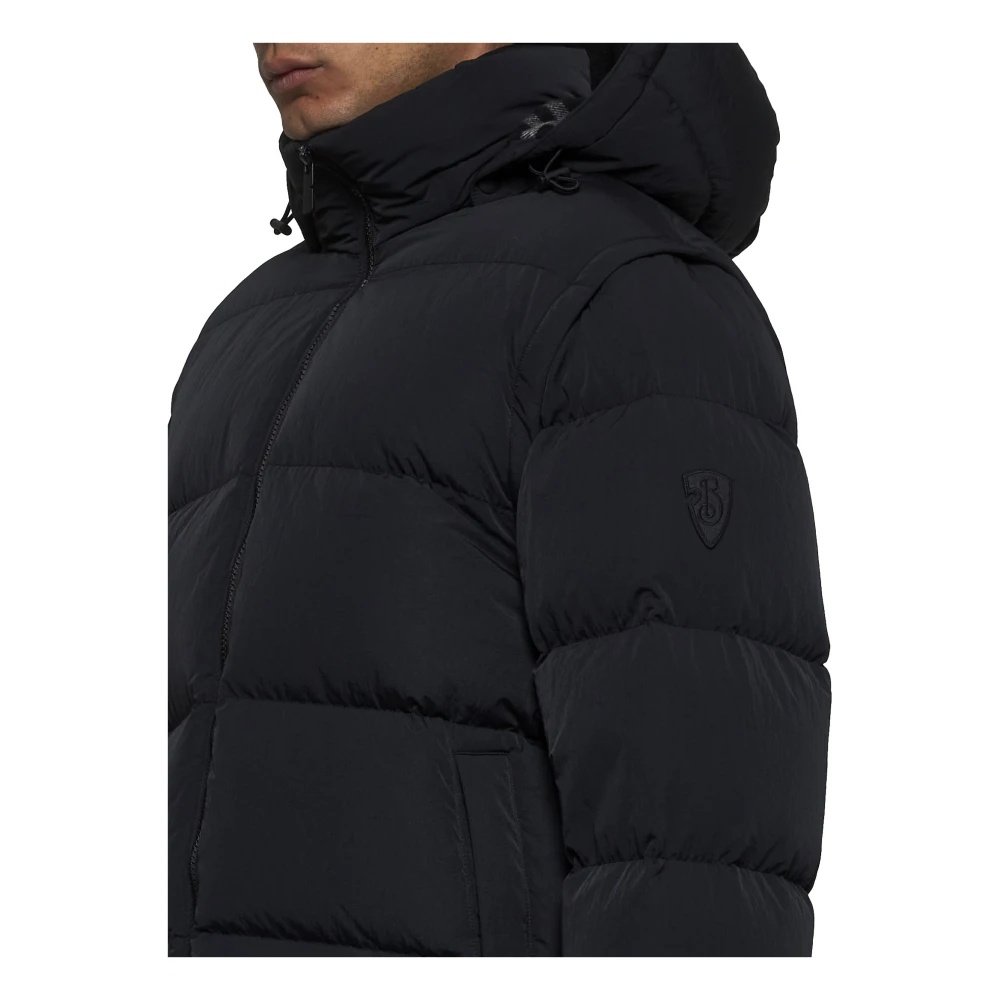 Burberry QUILTED NYLON DOWN JACKET WITH CHECK PRINT LINING