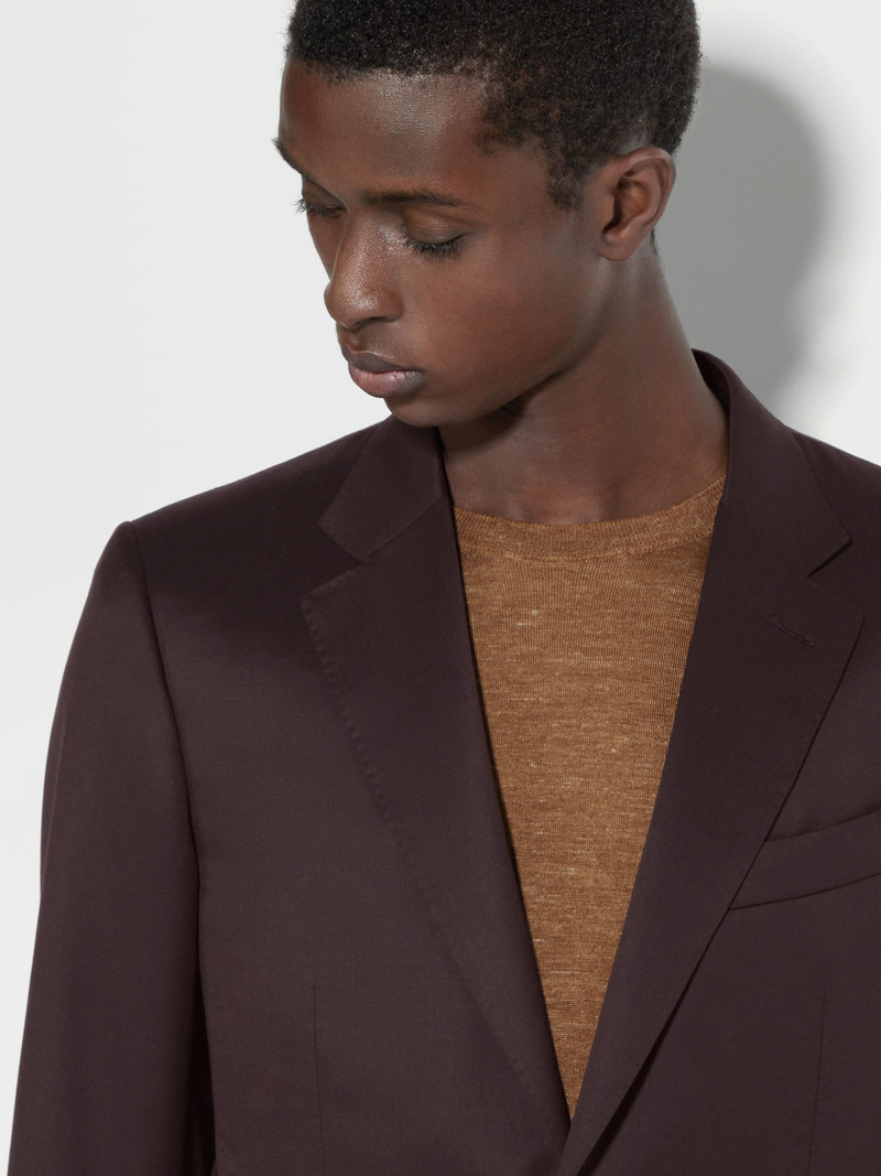 DARK BROWN CENTOVENTIMILA WOOL SUIT 3