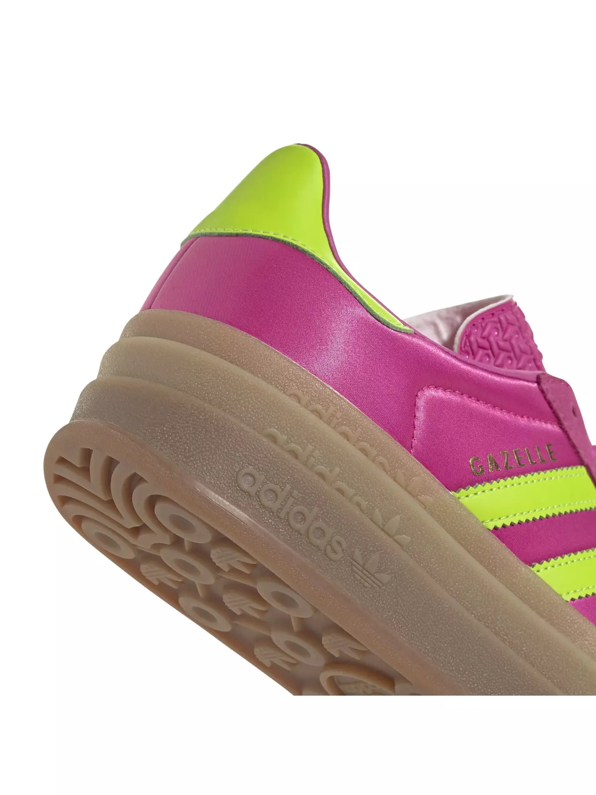 Originals Gazelle Bold "Semi Lucid Fuchsia/Solar Slime/Gold Metallic" Women's Shoe - 7