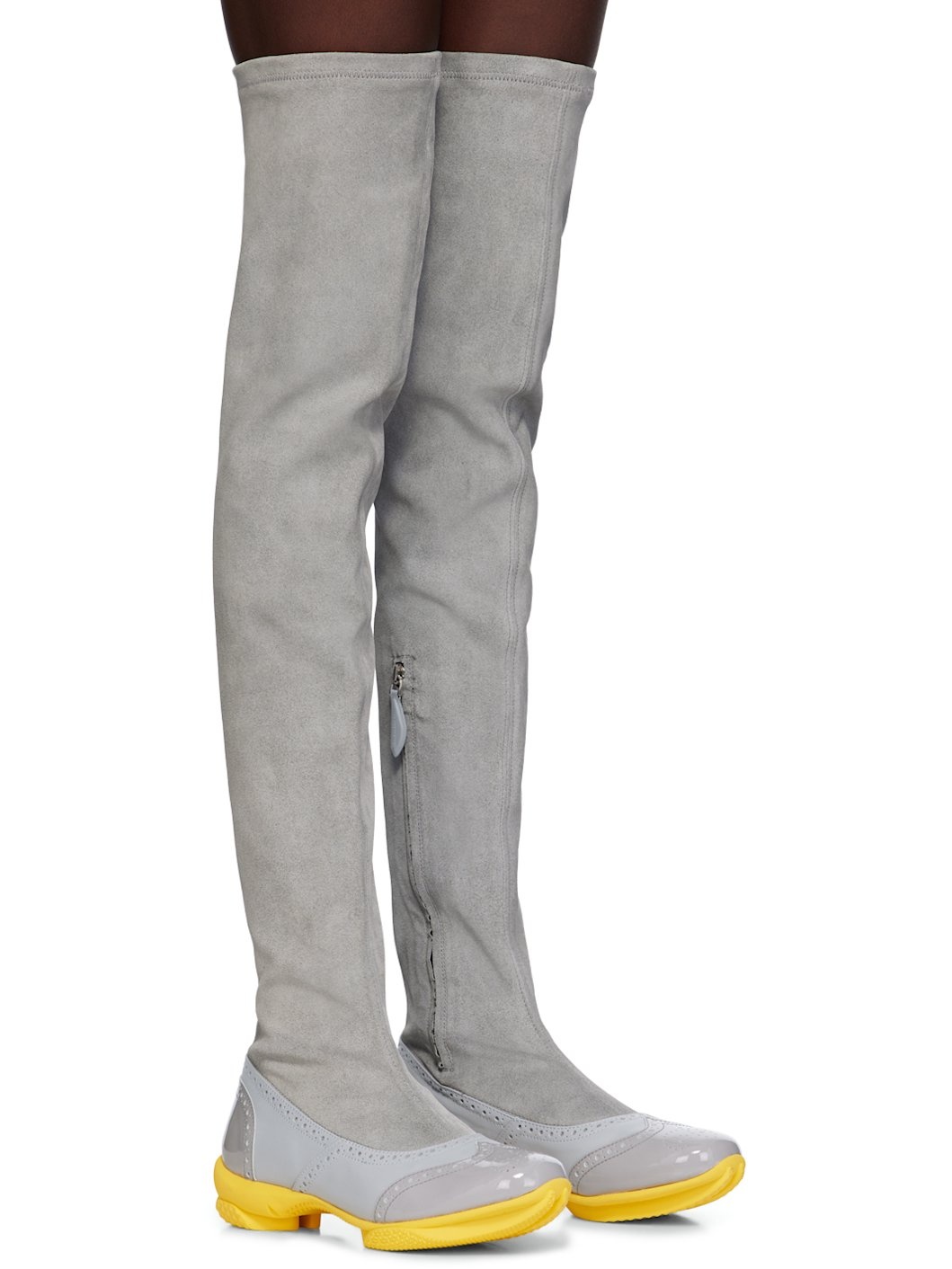 Gray Sonia High Boots - 4