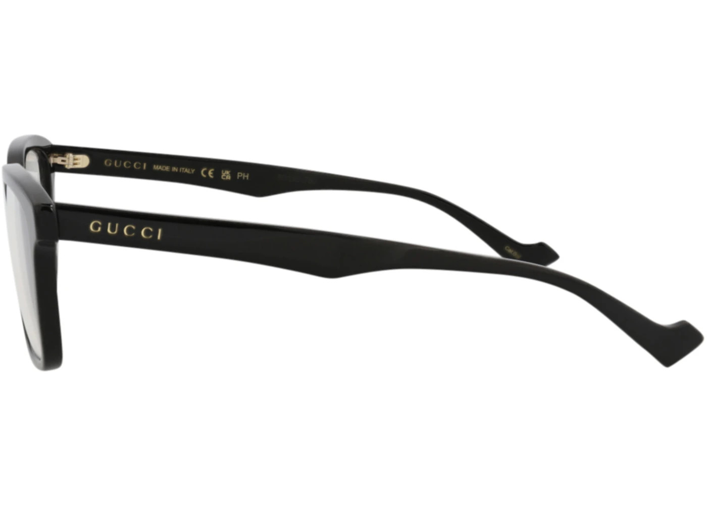 Gucci Square Rectangle Sunglasses Black/Black/Transparent (GG0964S-30013099-001) - 3