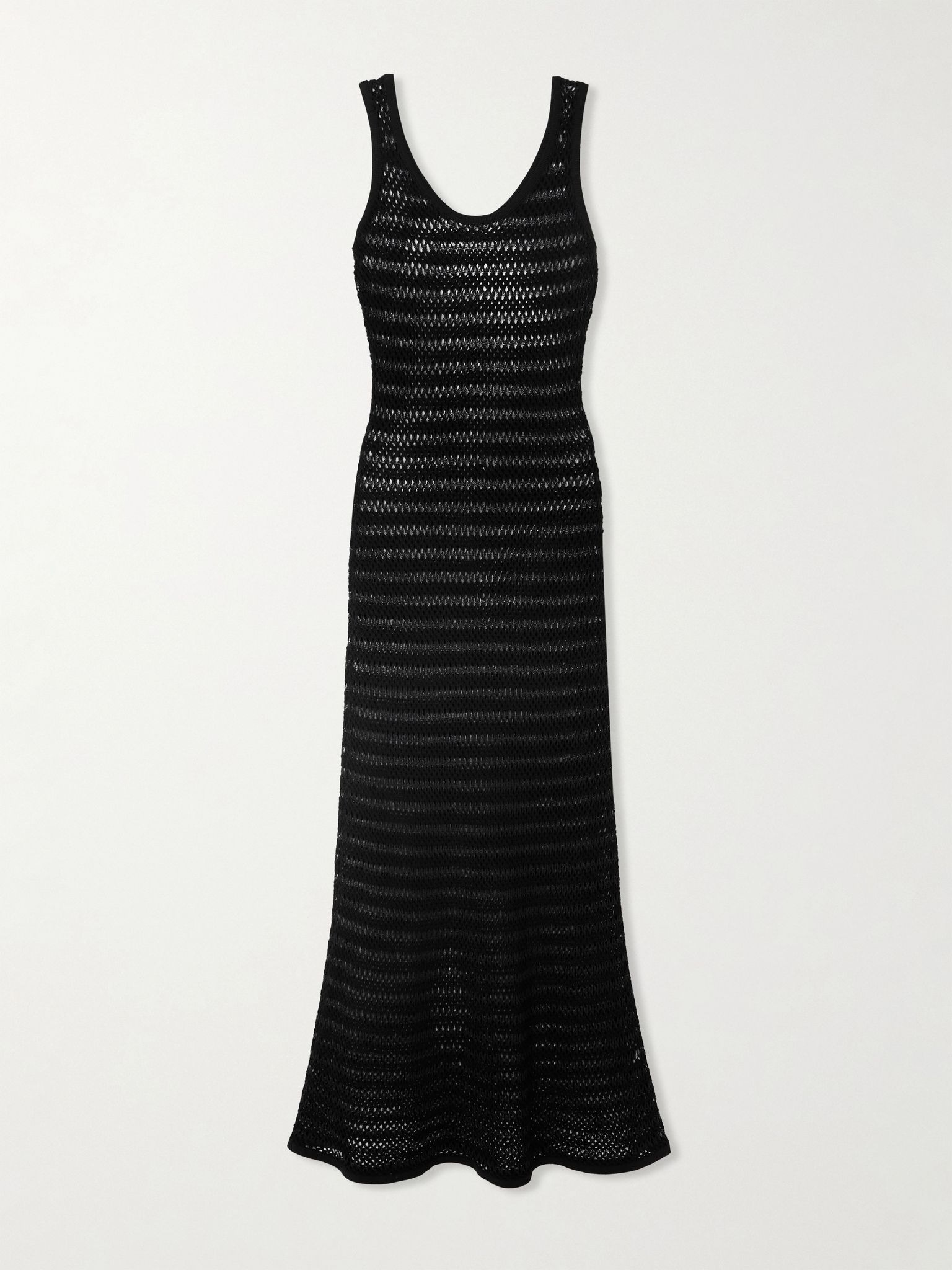Open-knit maxi dress Black - 1