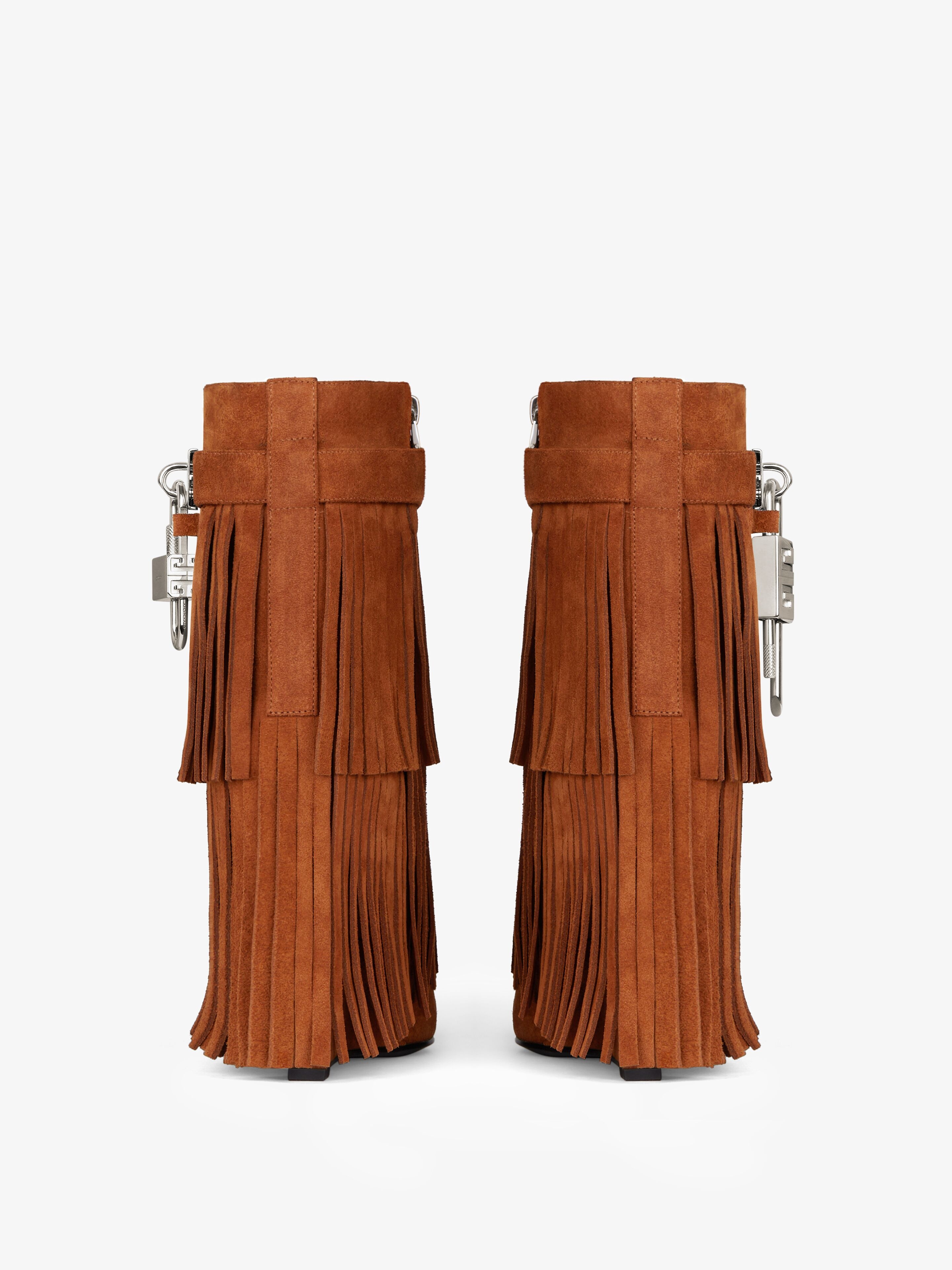 SHARK LOCK ANKLE BOOTS IN SUEDE - 7