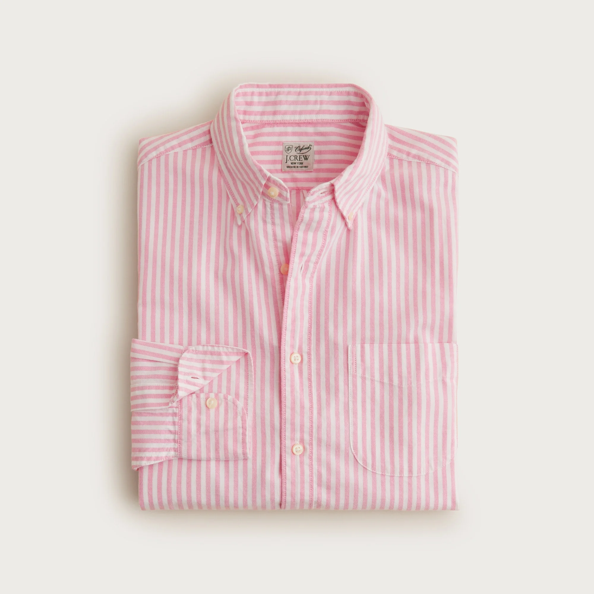 Broken-in organic cotton oxford shirt - 1