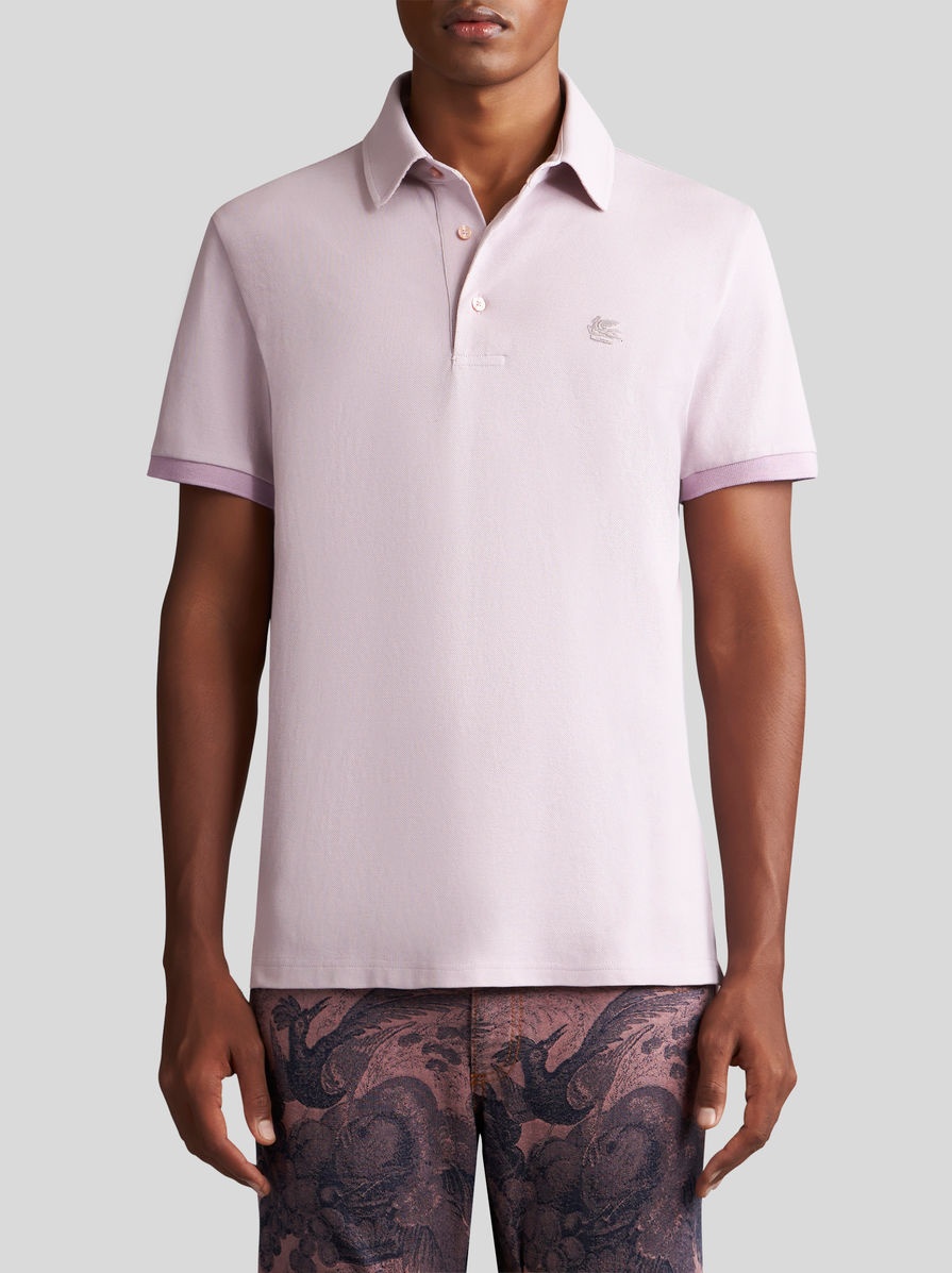 POLO SHIRT WITH EMBROIDERED PEGASO - 2
