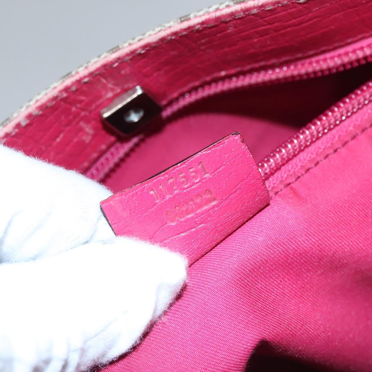 GUCCI GG Supreme Tote Bag Pvc Leather Beige Pink - 12