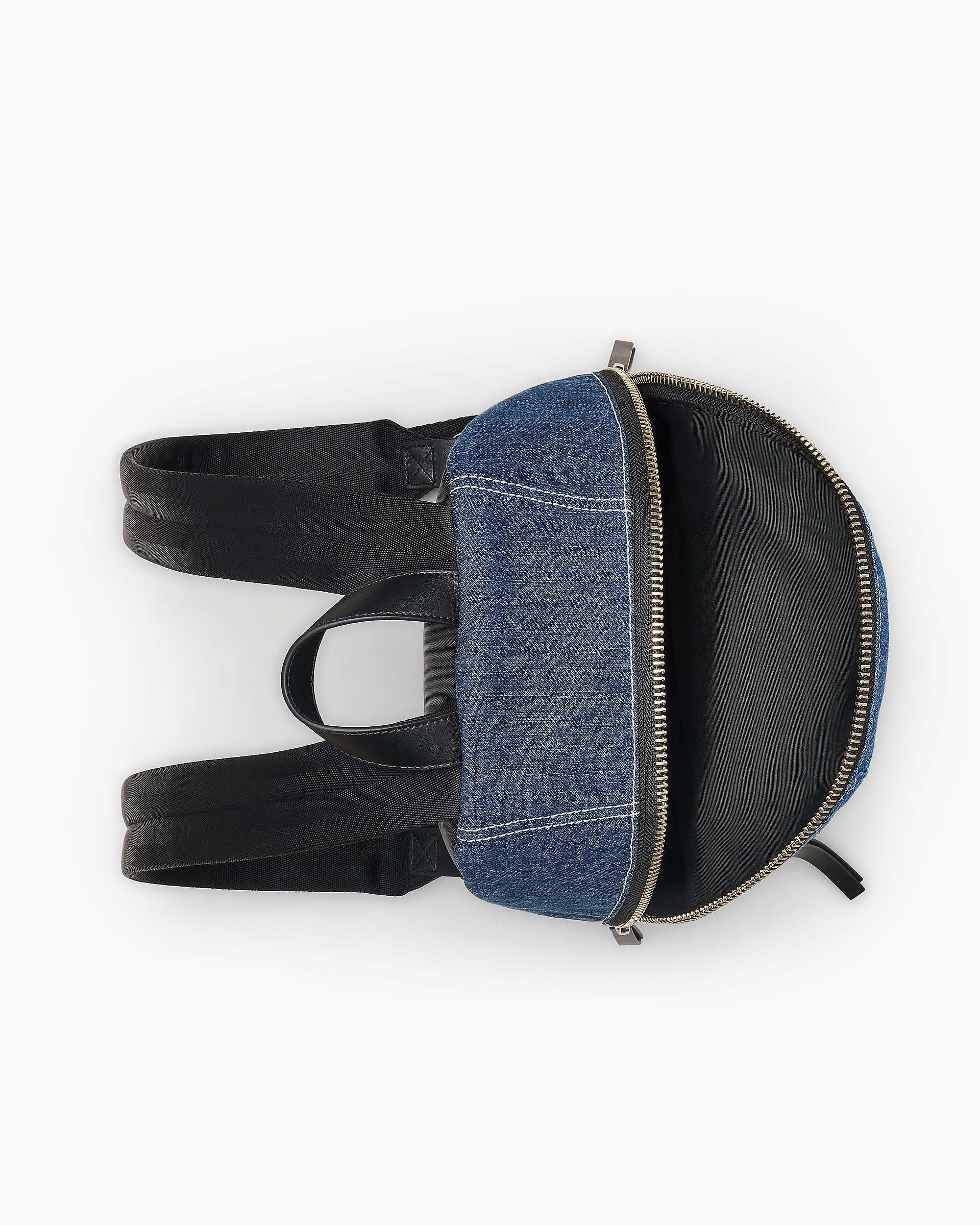THE BIKER COLORBLOCK DENIM MEDIUM BACKPACK - 5