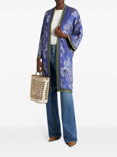 Etro Kesa floral-print silk robe outlook