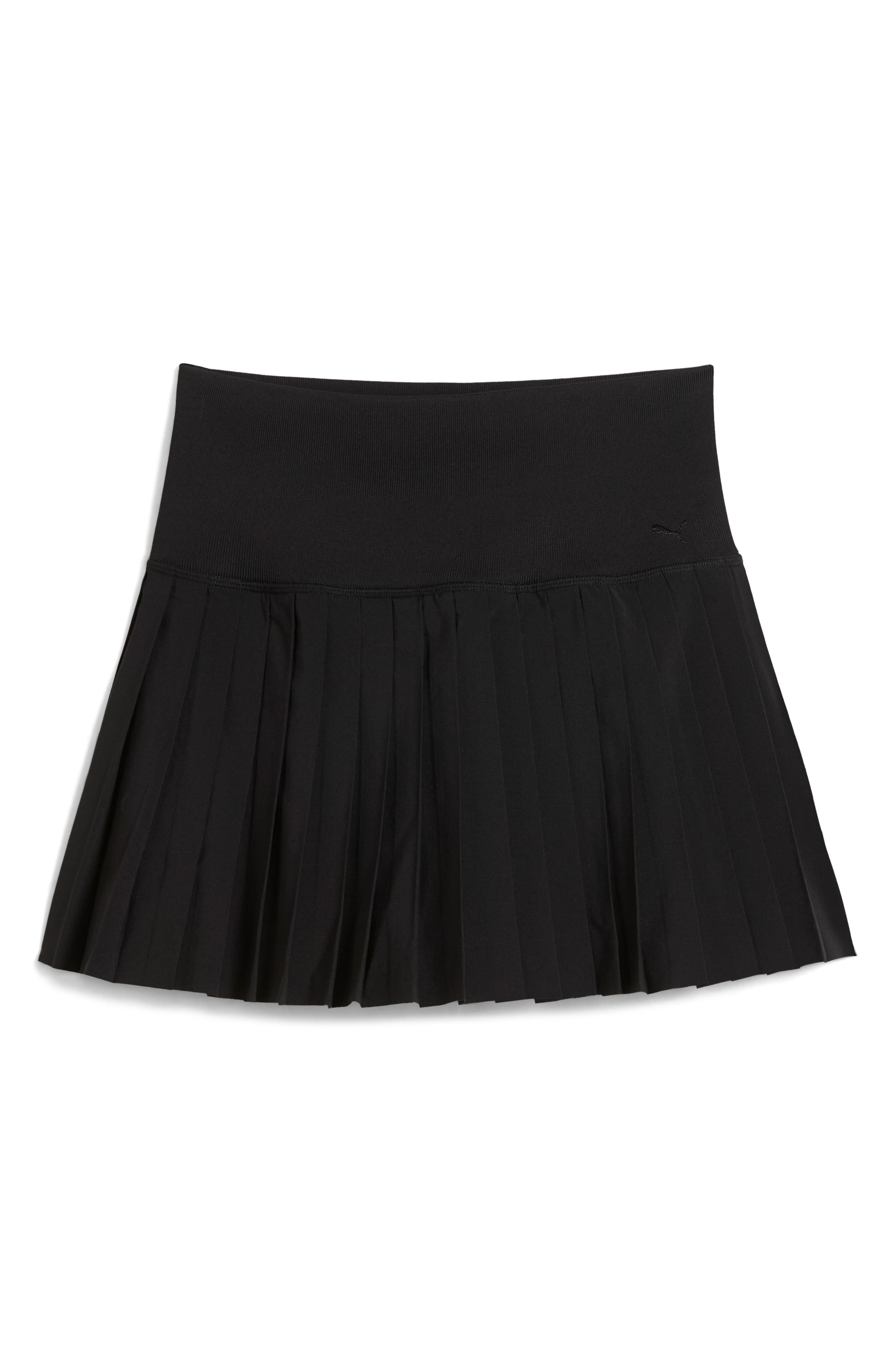 PUMA x Guizio Pleated Skirt in Puma Black at Nordstrom - 4