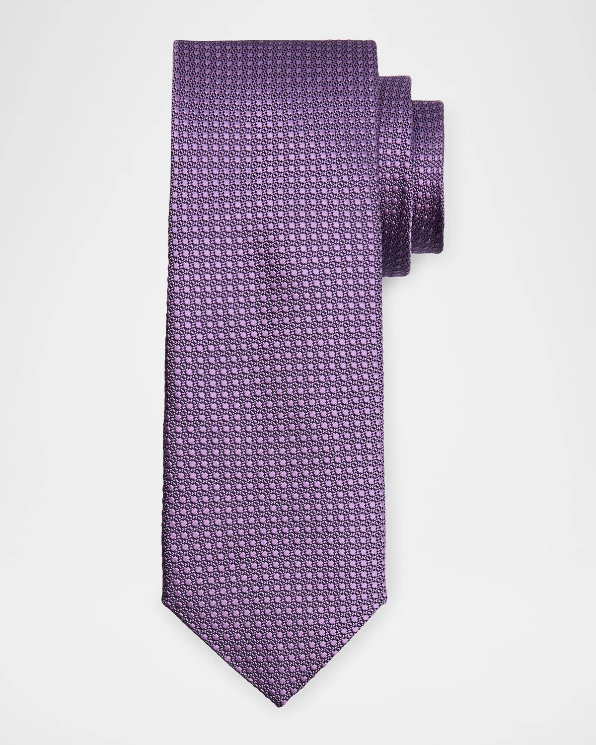 Men's Textured Dot Silk Tie - 1