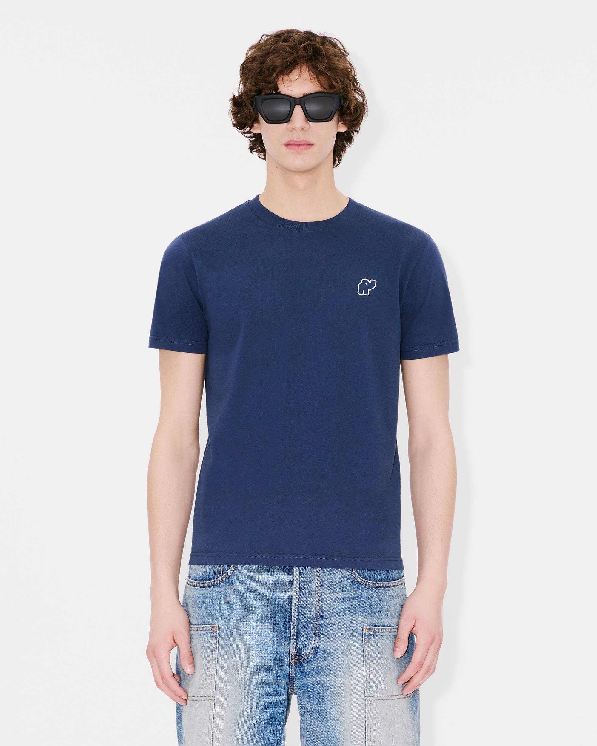 'KENZO Elephant Logo' embroidered slim T-shirt - 3
