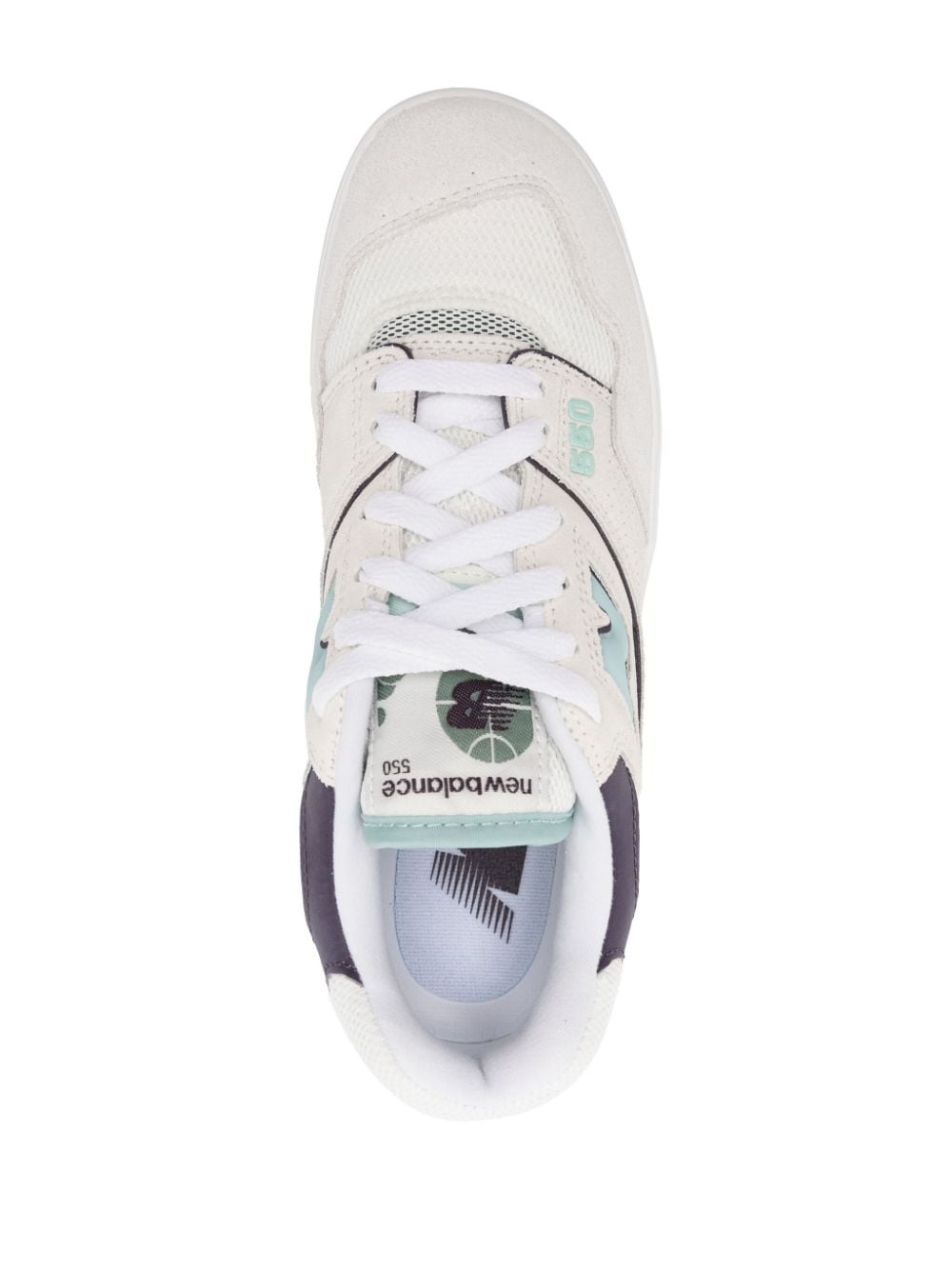 550 logo-patch panelled sneakers - 4