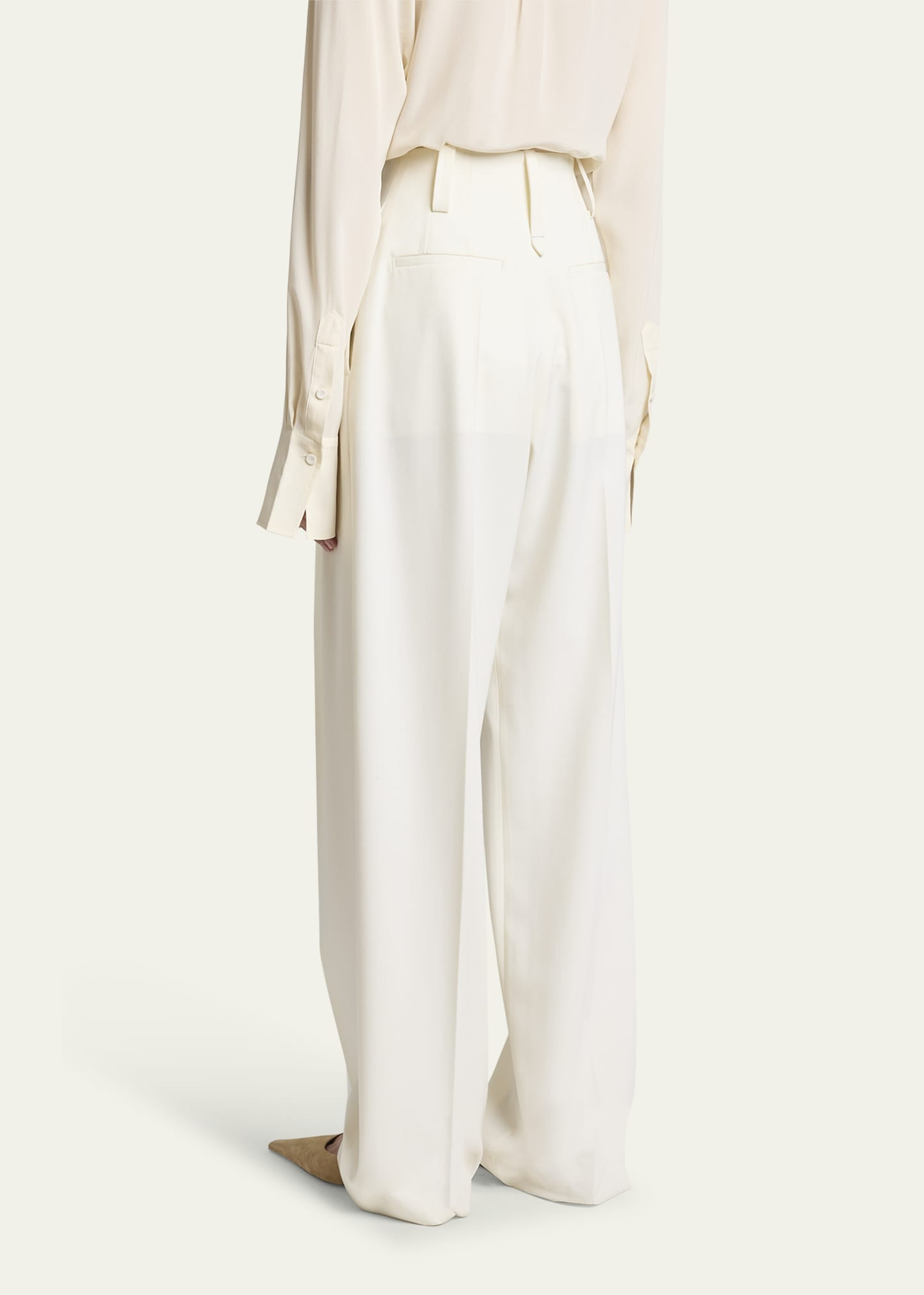 High Waist Cinched Trousers - 3