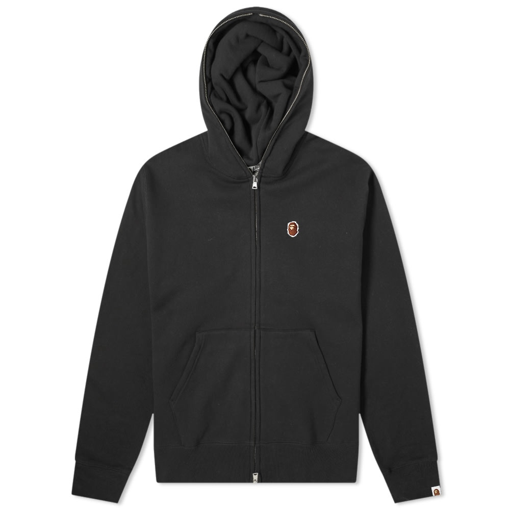 A Bathing Ape Relaxed One Point Zip Hoody - 1