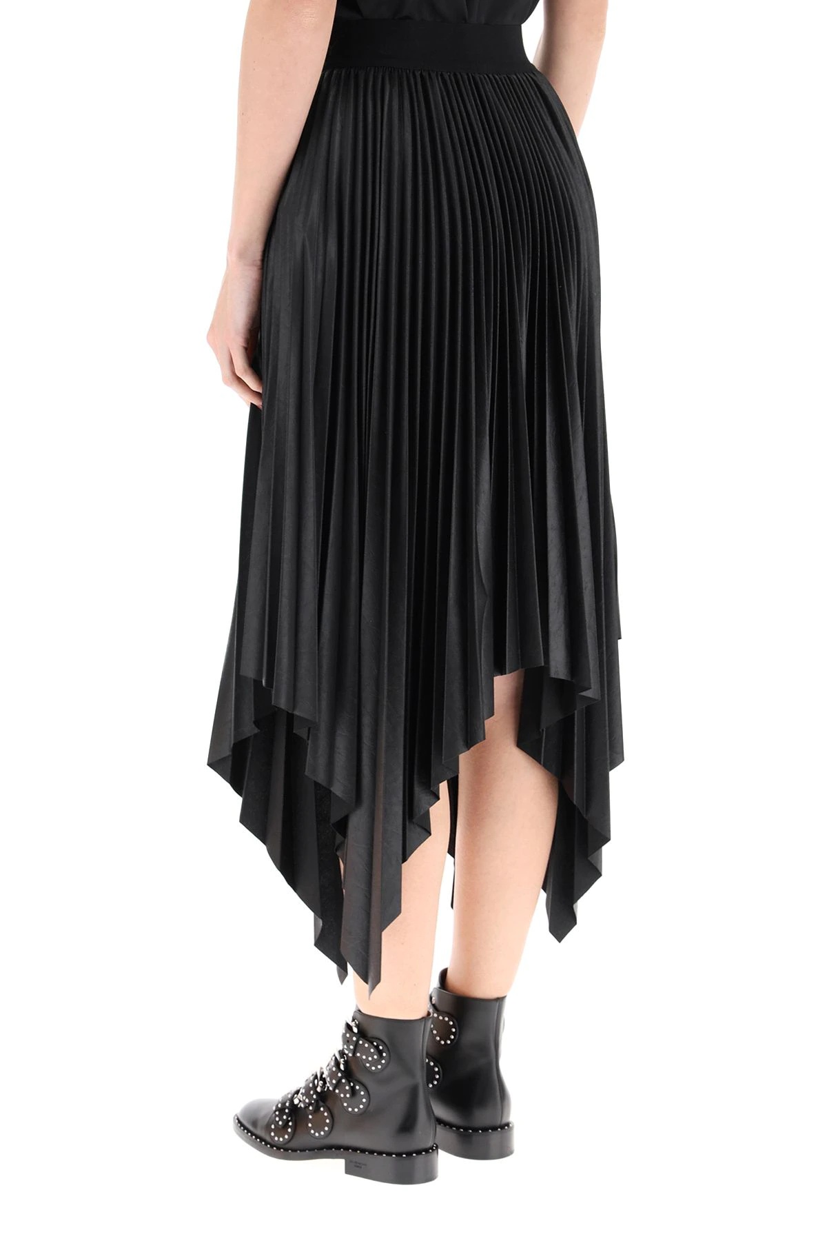 ASYMMETRIC PLEATED SKIRT - 4