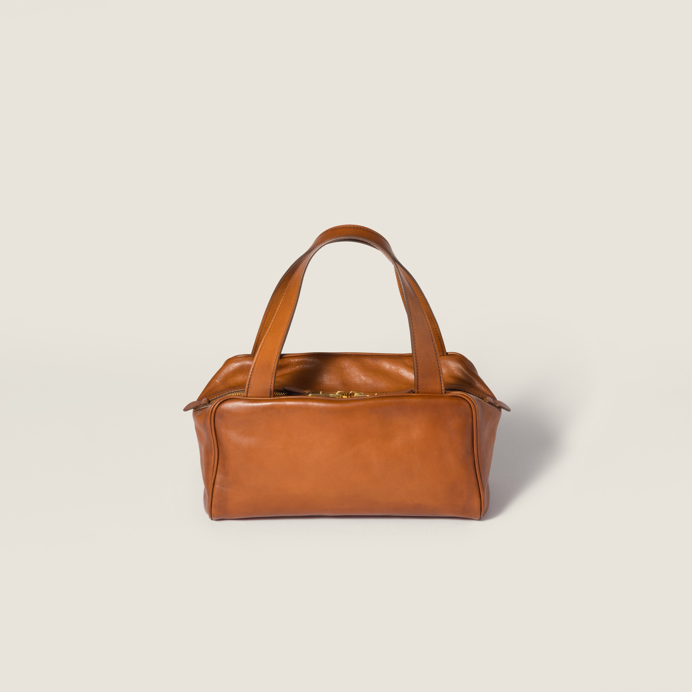 Leather top-handle bag - 4