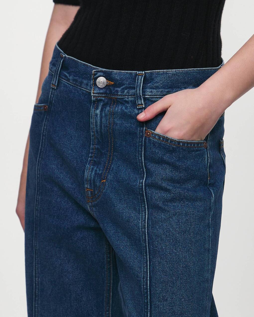Jeans Loose Fit Dark Blue Denim Dark blue wash - 5