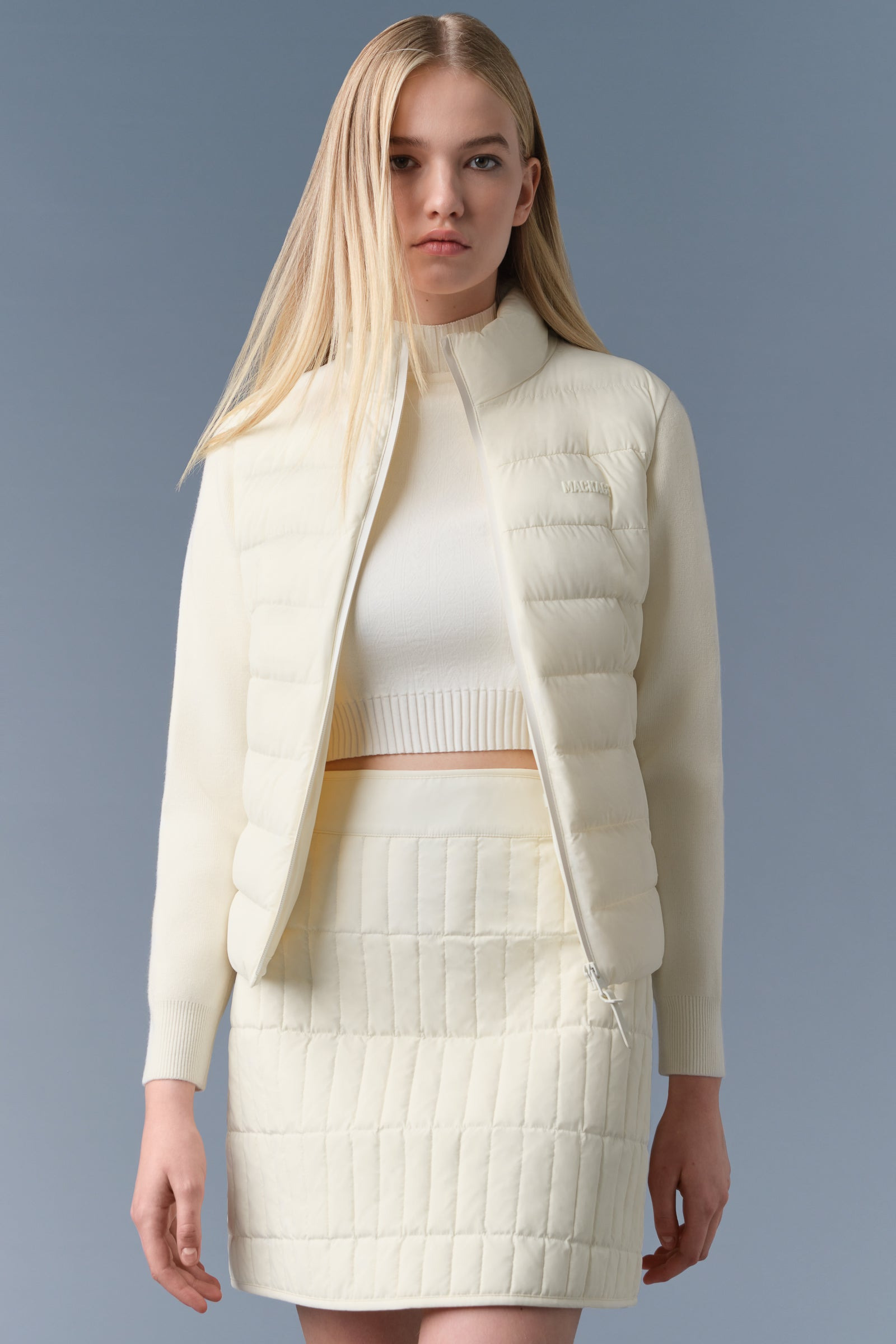 OCEANE-CITYZ Light down mixed-media jacket - 5
