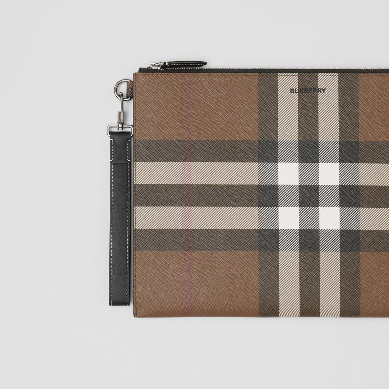 Large Check Zip Pouch - 2