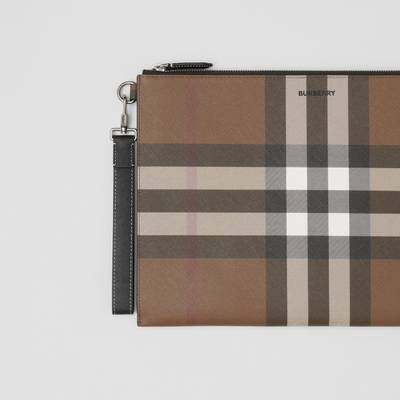 Burberry Large Check Zip Pouch outlook