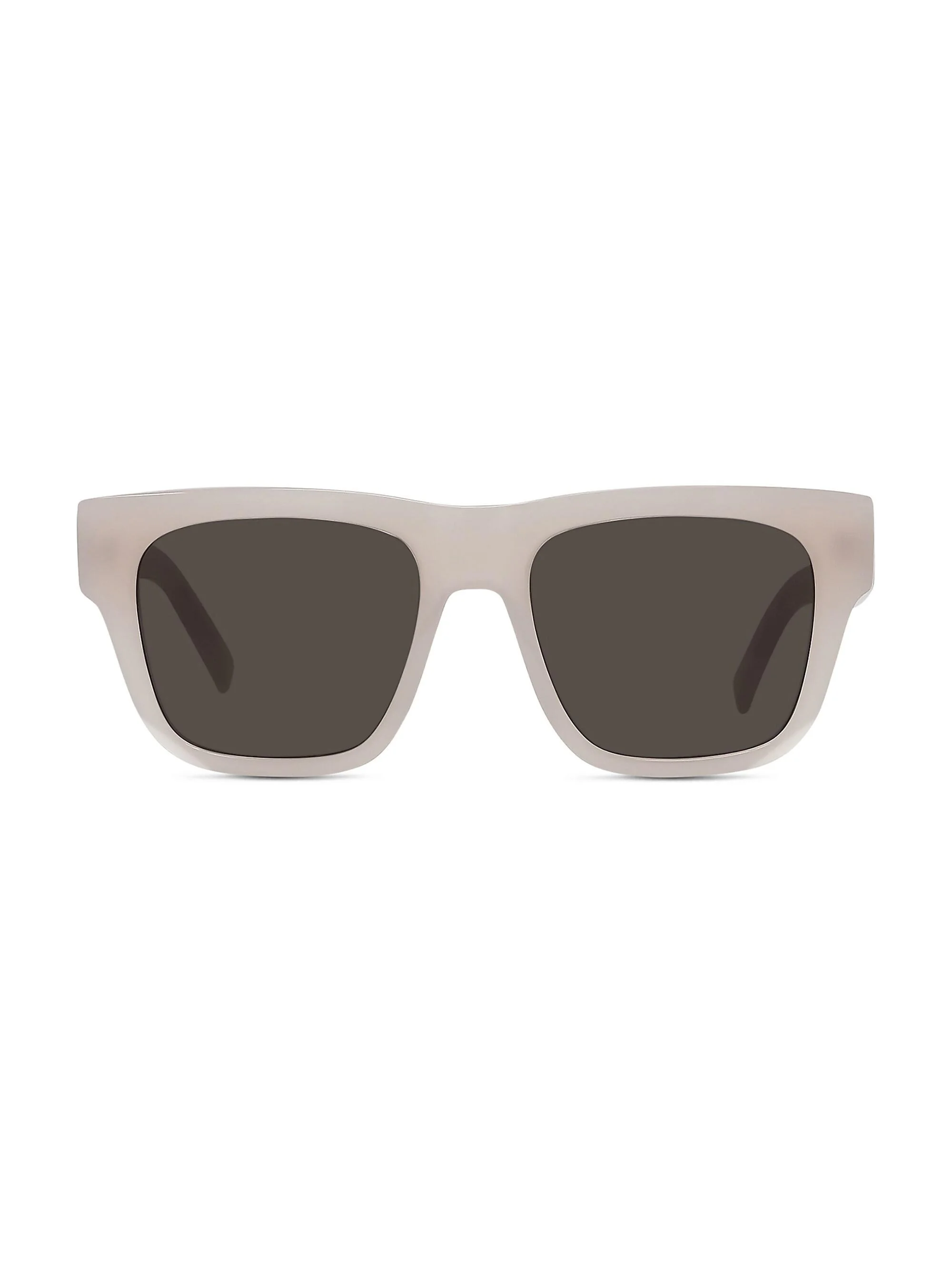 Men's Rectangular 55MM Acetate Sunglasses - Beige Brown - 1