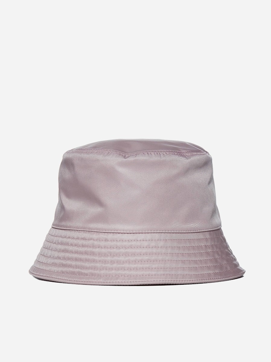 Prada Re-Nylon logo-plaque bucket hat - Grey