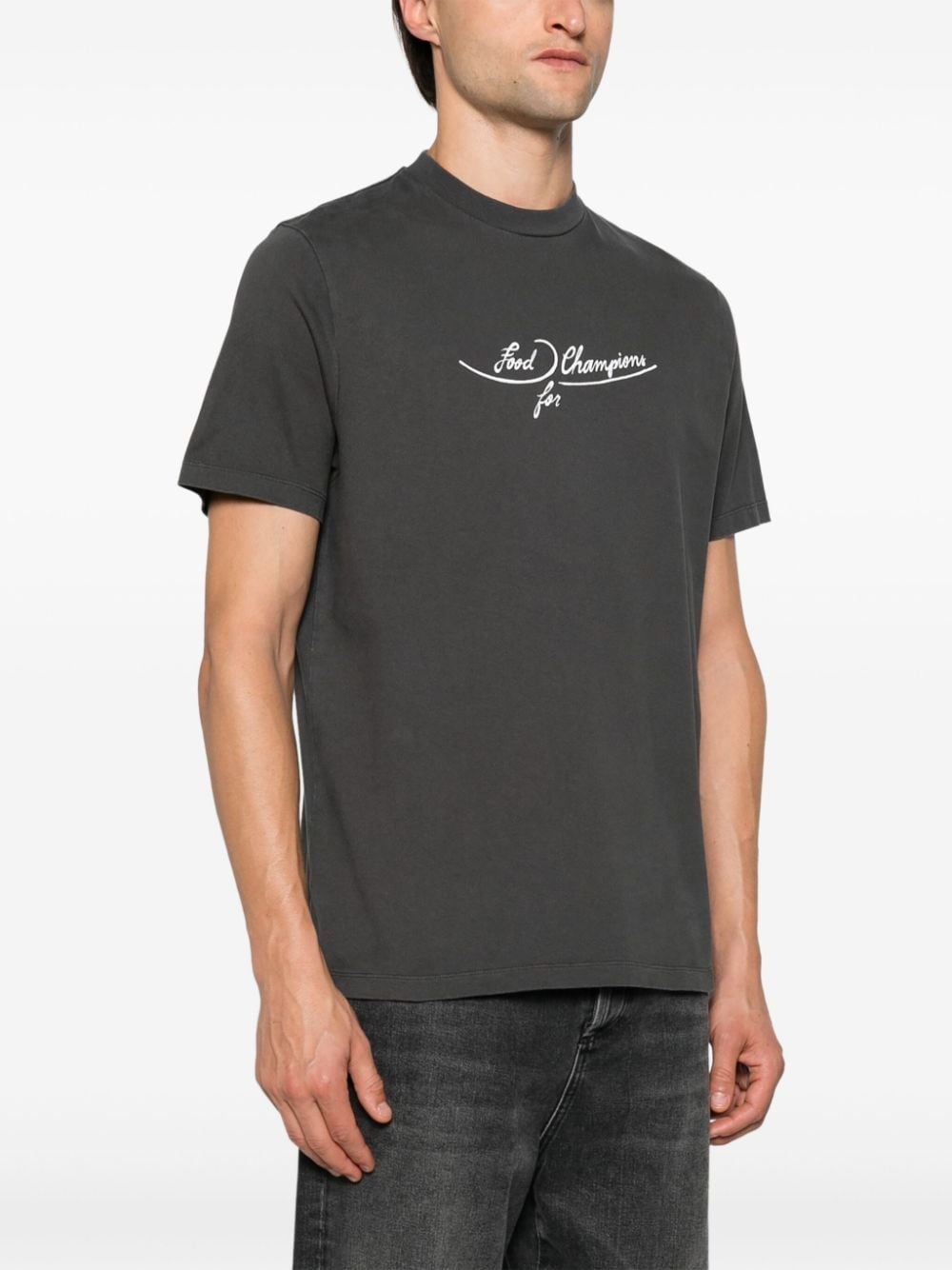 plates-print T-shirt - 3
