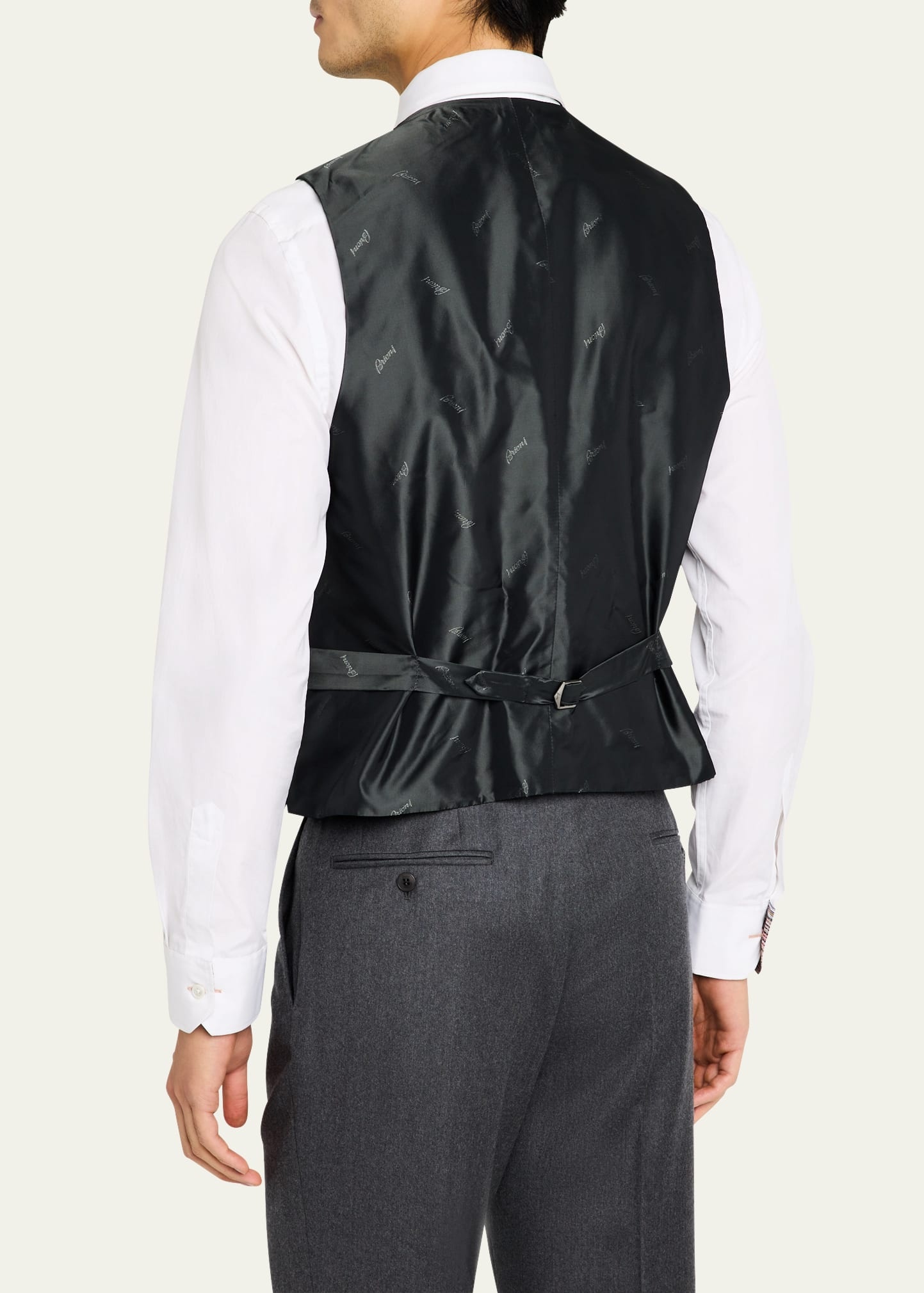 Men's Brun Suit Separate Vest - 3