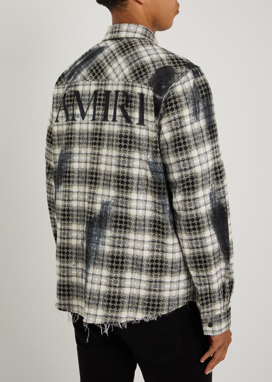 Amiri MA Quad Bleached Flannel Shirt - 3