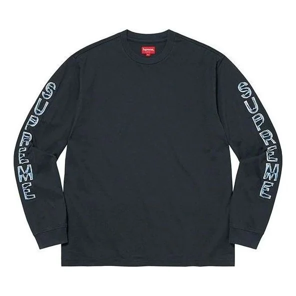 Supreme Cut Out L/S Top 'Navy' SUP-FW22-229 - 1
