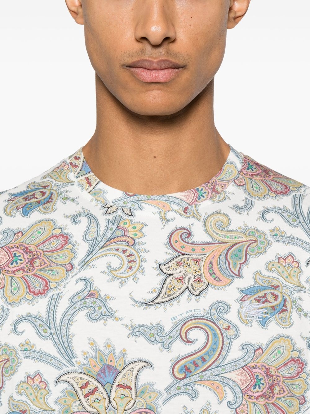 paisley-print T-shirt - 4