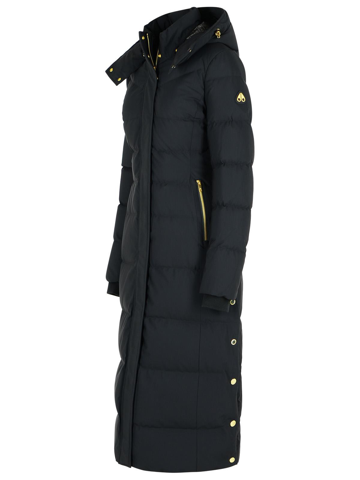Moose Knuckles 'Jocada' Long Black Polyamide Blend Down Jacket Women - 2