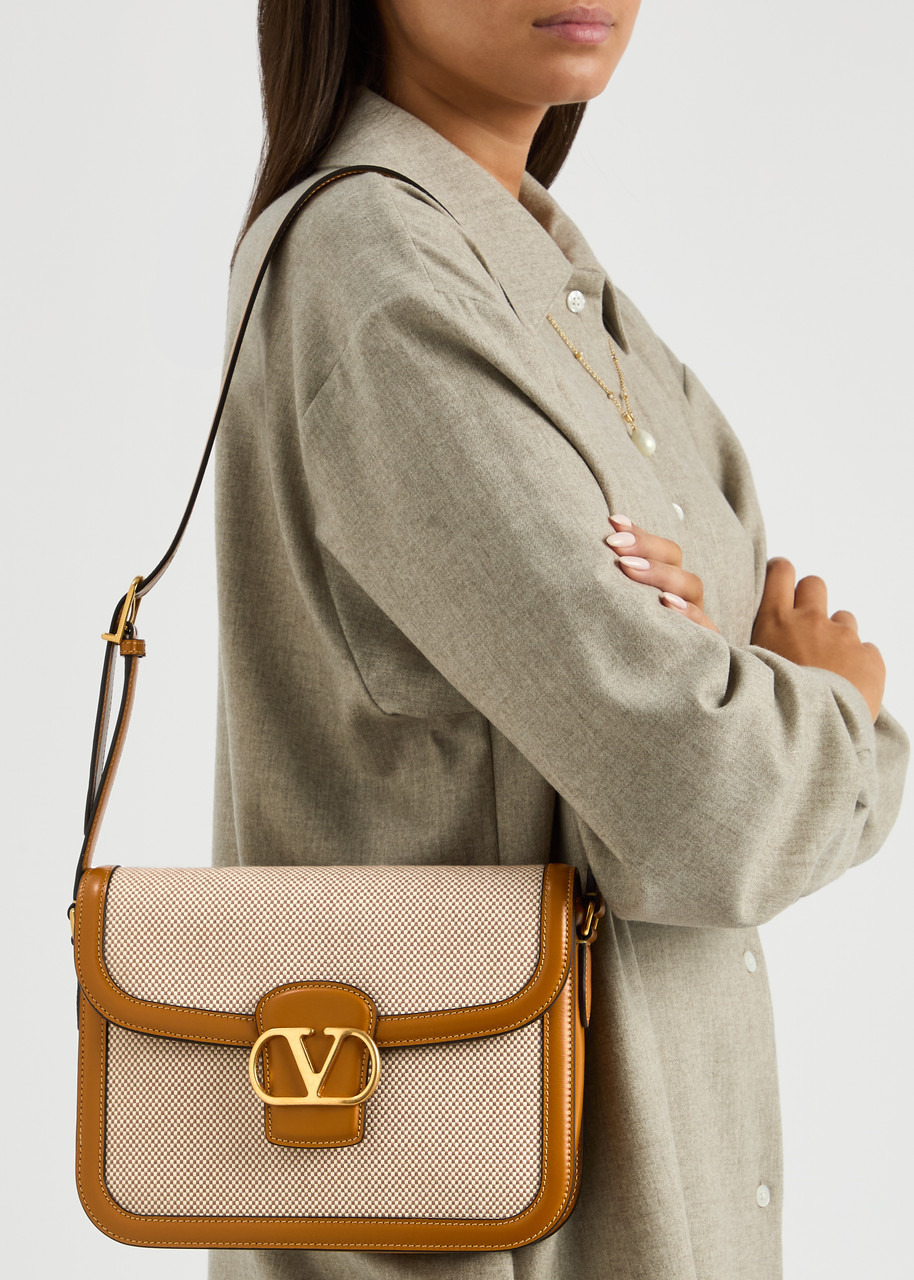 Valentino Garavani 9T05 Canvas and Leather Shoulder bag - 6