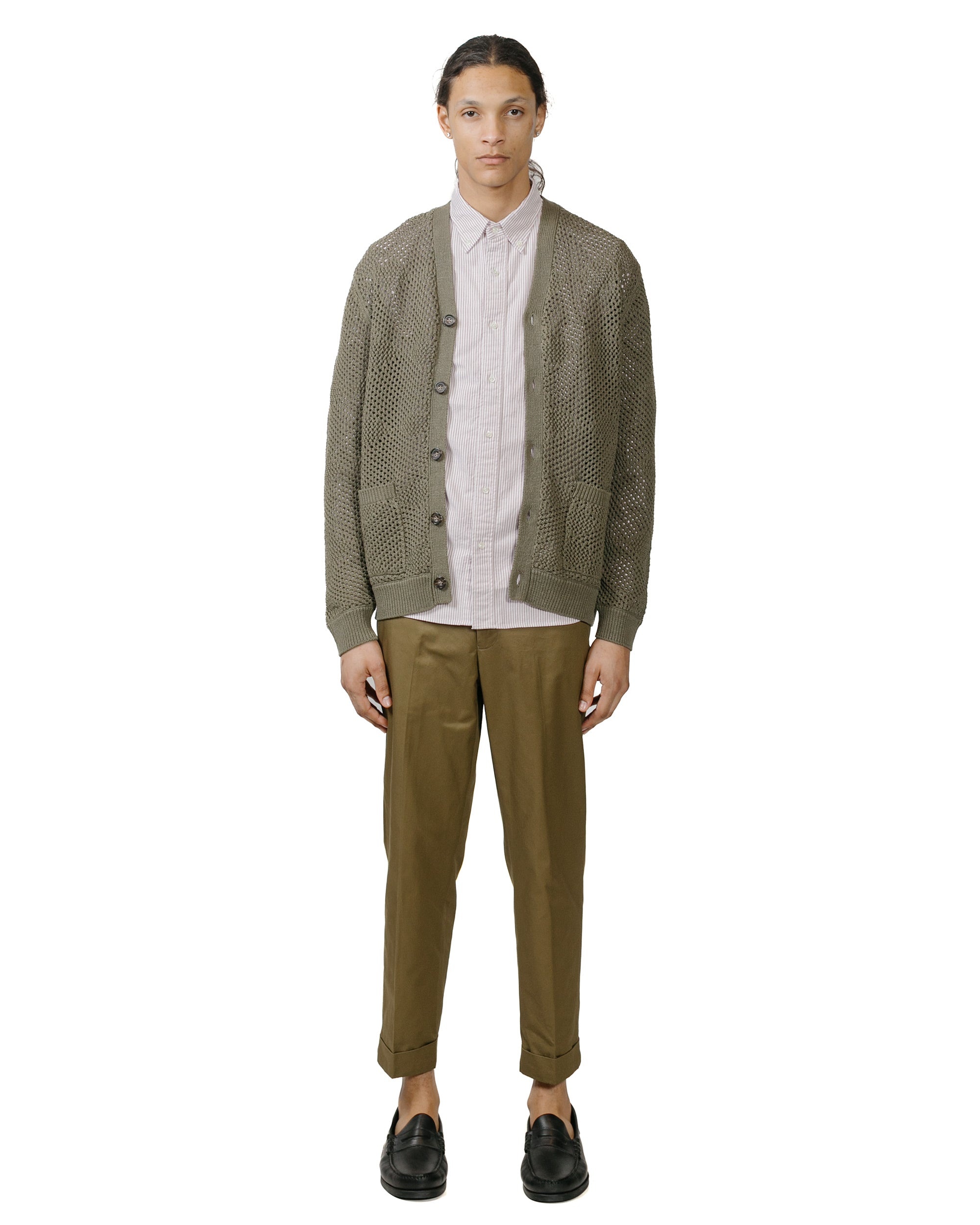 IVY Trousers Ankle-Cut 80/3 Twill Olive - 4