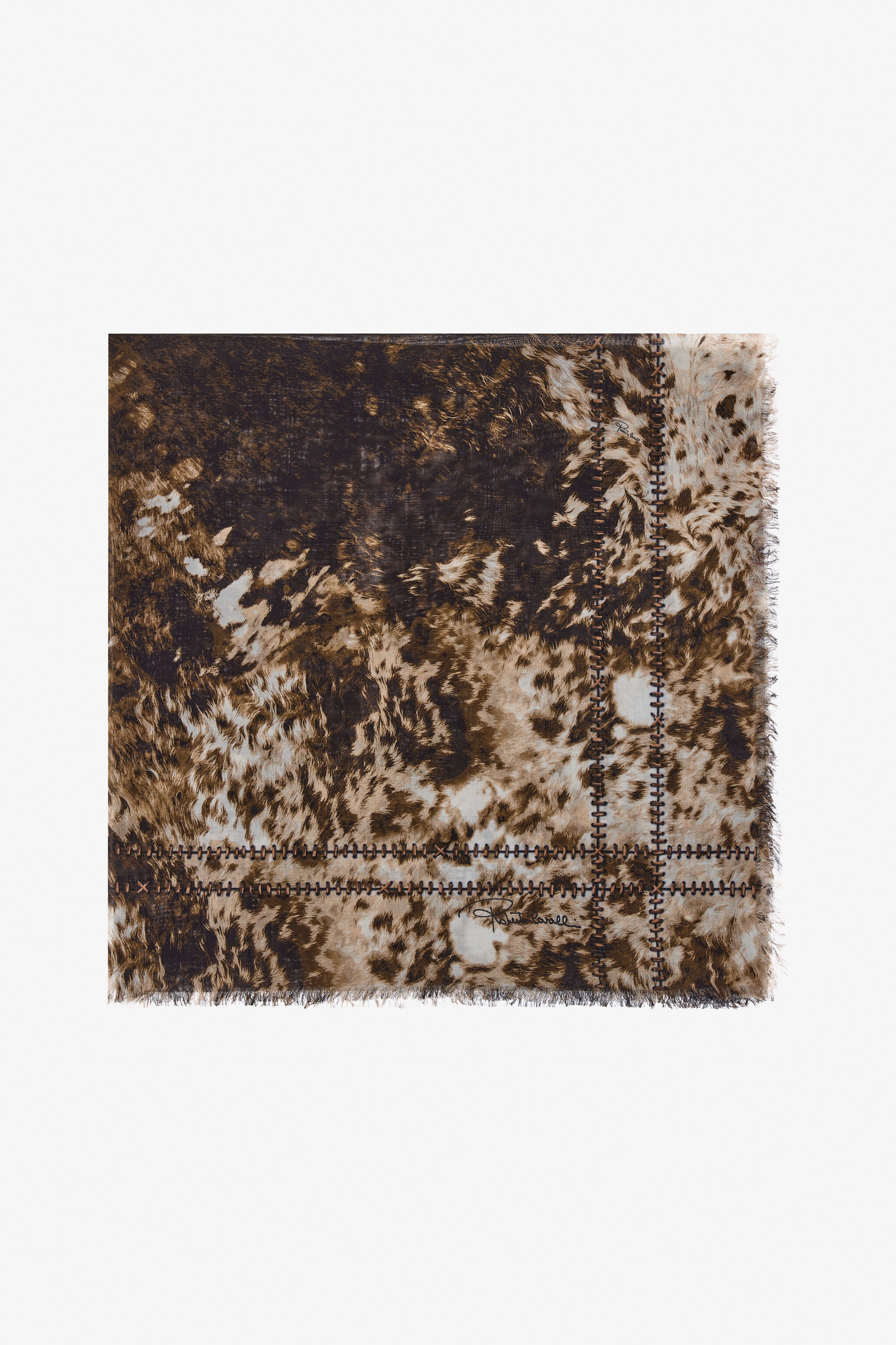 Shawl with Appaloosa Print - 1