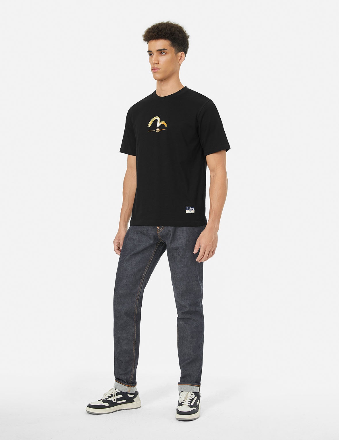 Multi-Pocket Print and Seagull Brushstroke Daicock Print Regular Fit T-Shirt - 4