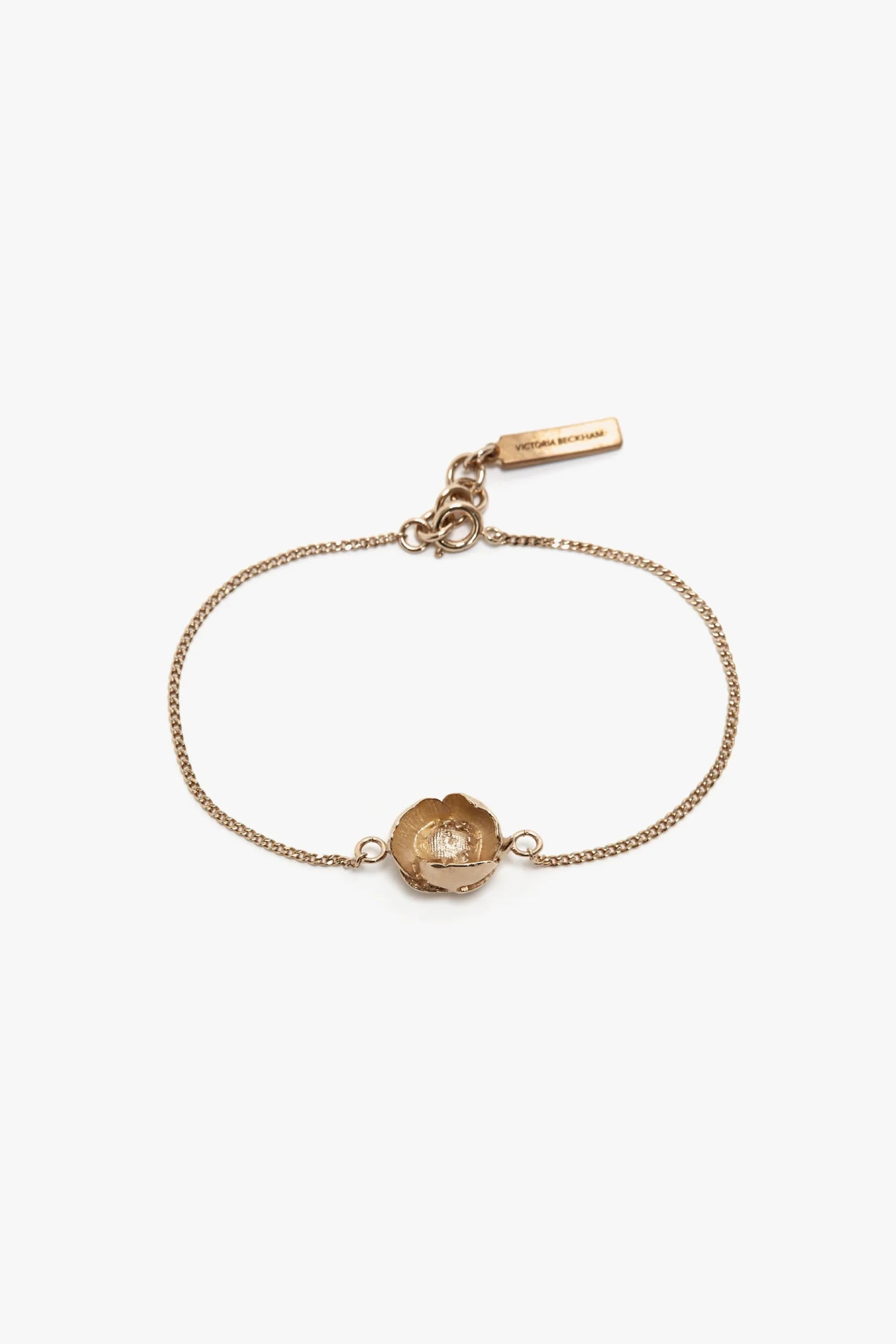 Exclusive Camellia Flower Bracelet In Gold - 1