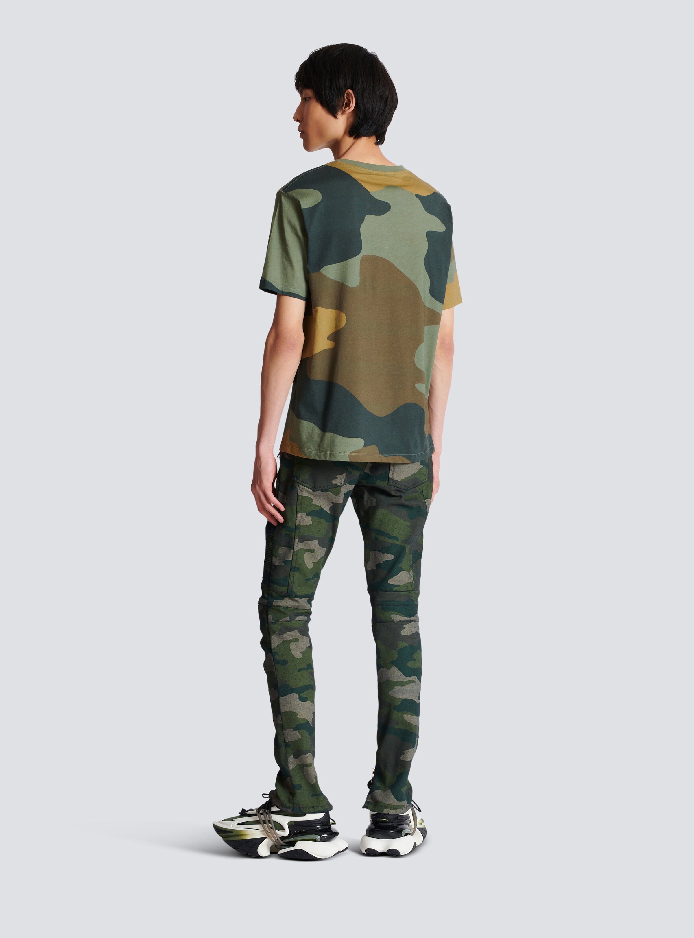 Camouflage Vintage Balmain T-shirt - 4