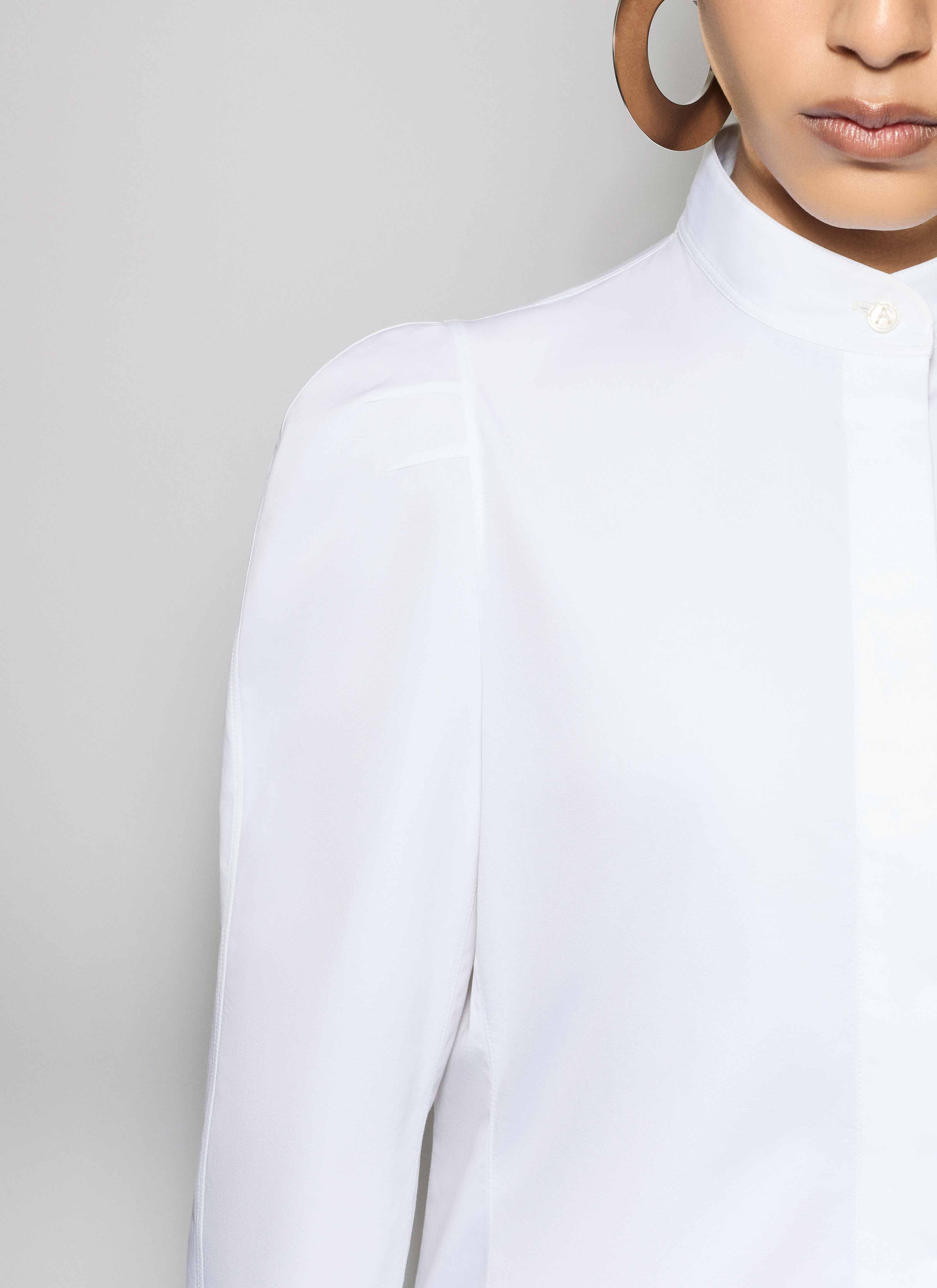 COTTON POPLIN PUFF SHIRT - 6