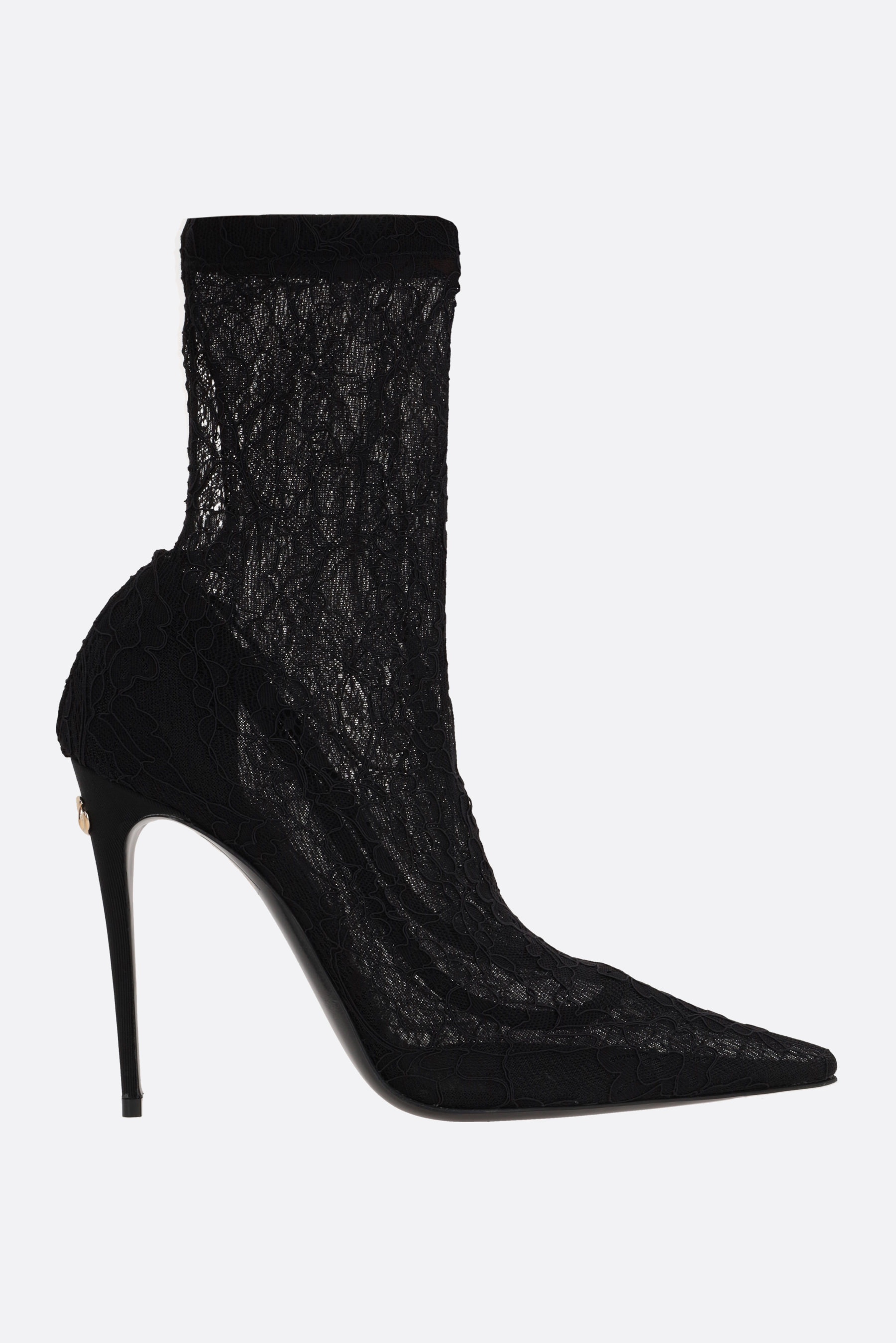 STRETCH LACE ANKLE BOOTS - 1